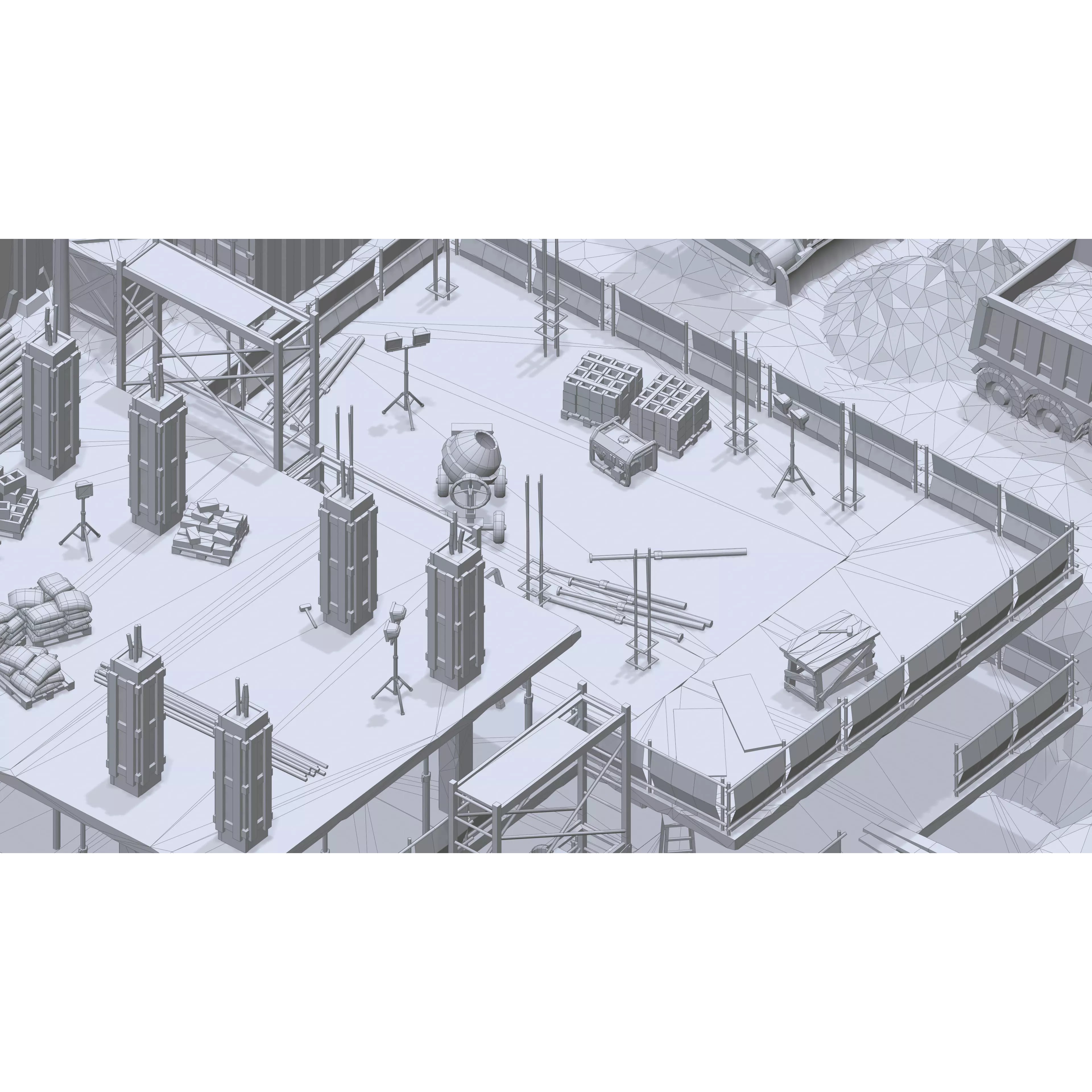 Construction Package - Low-Poly Game-Ready 3D Model