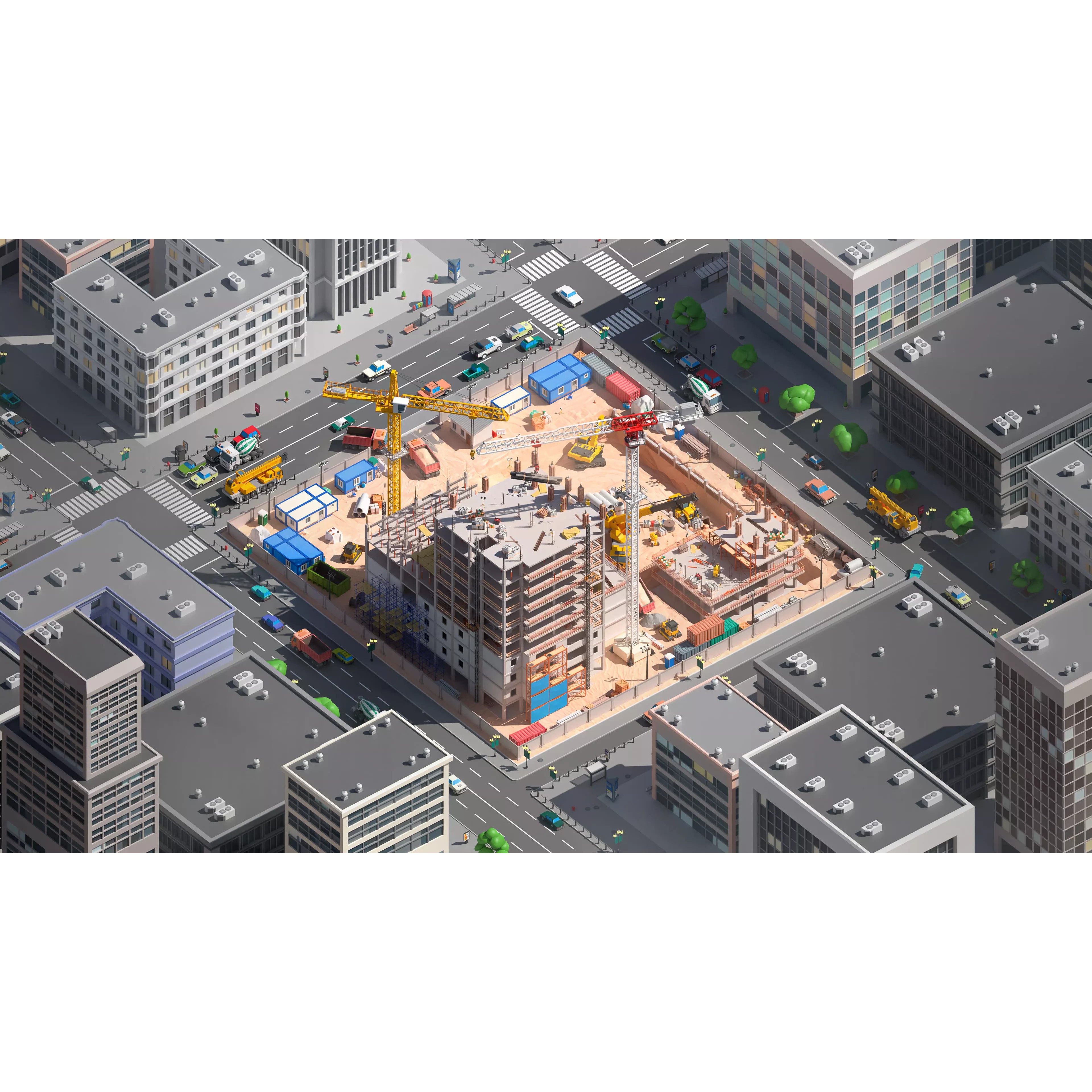 Construction Package - Low-Poly Game-Ready 3D Model - View 11