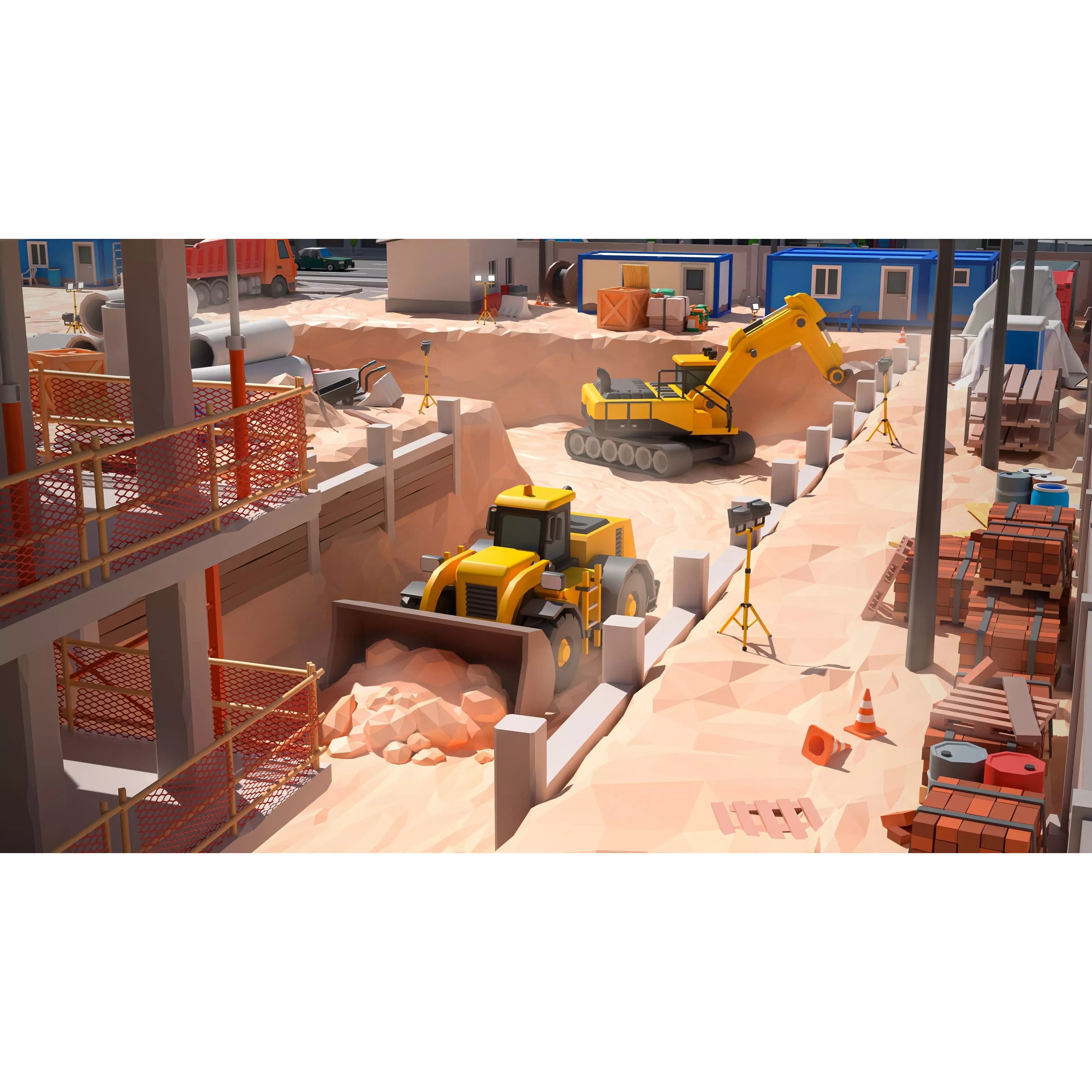 Construction Package - Low-Poly Game-Ready 3D Model - View 12