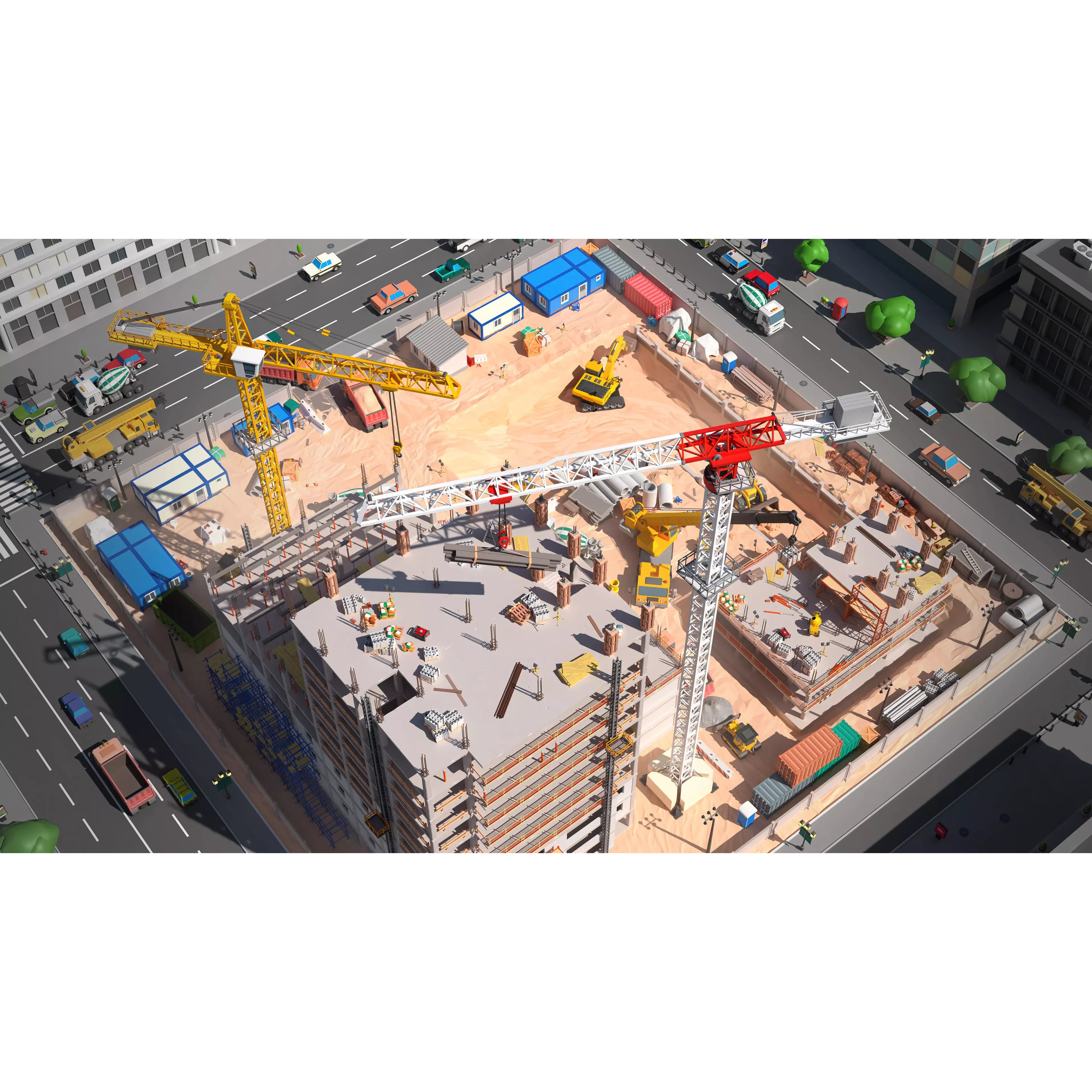 Construction Package - Low-Poly Game-Ready 3D Model - View 14