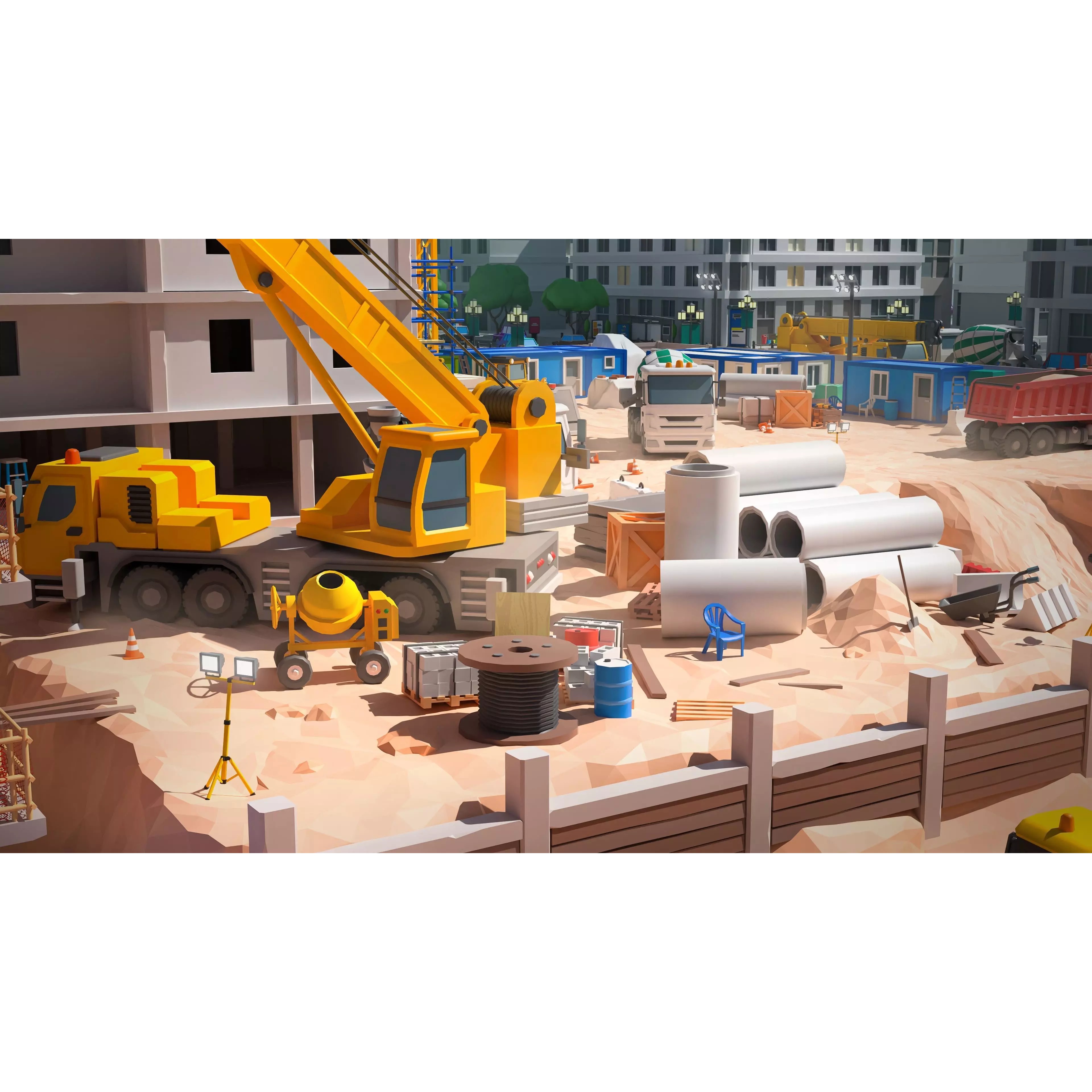 Construction Package - Low-Poly Game-Ready 3D Model - View 18