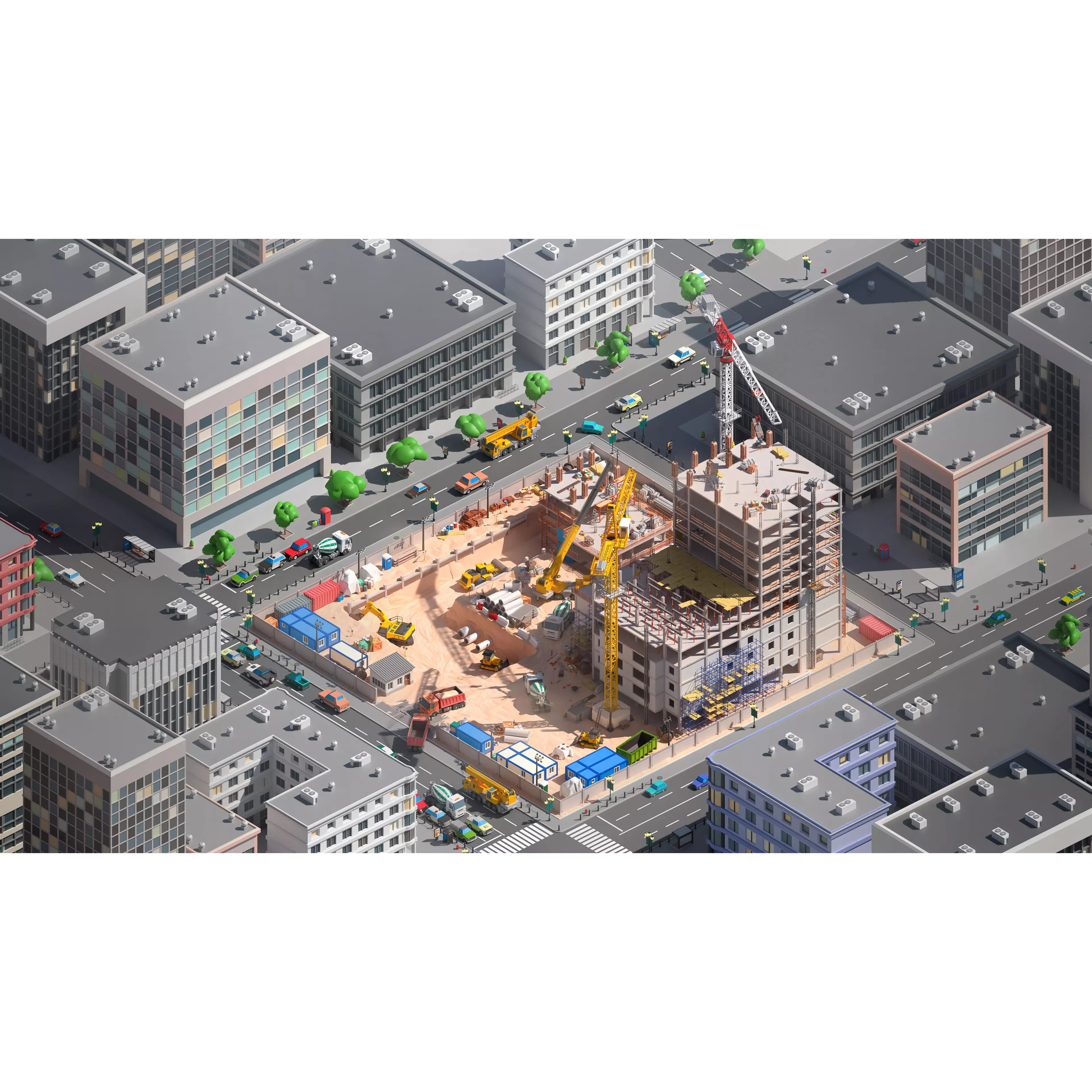 Construction Package - Low-Poly Game-Ready 3D Model - View 24