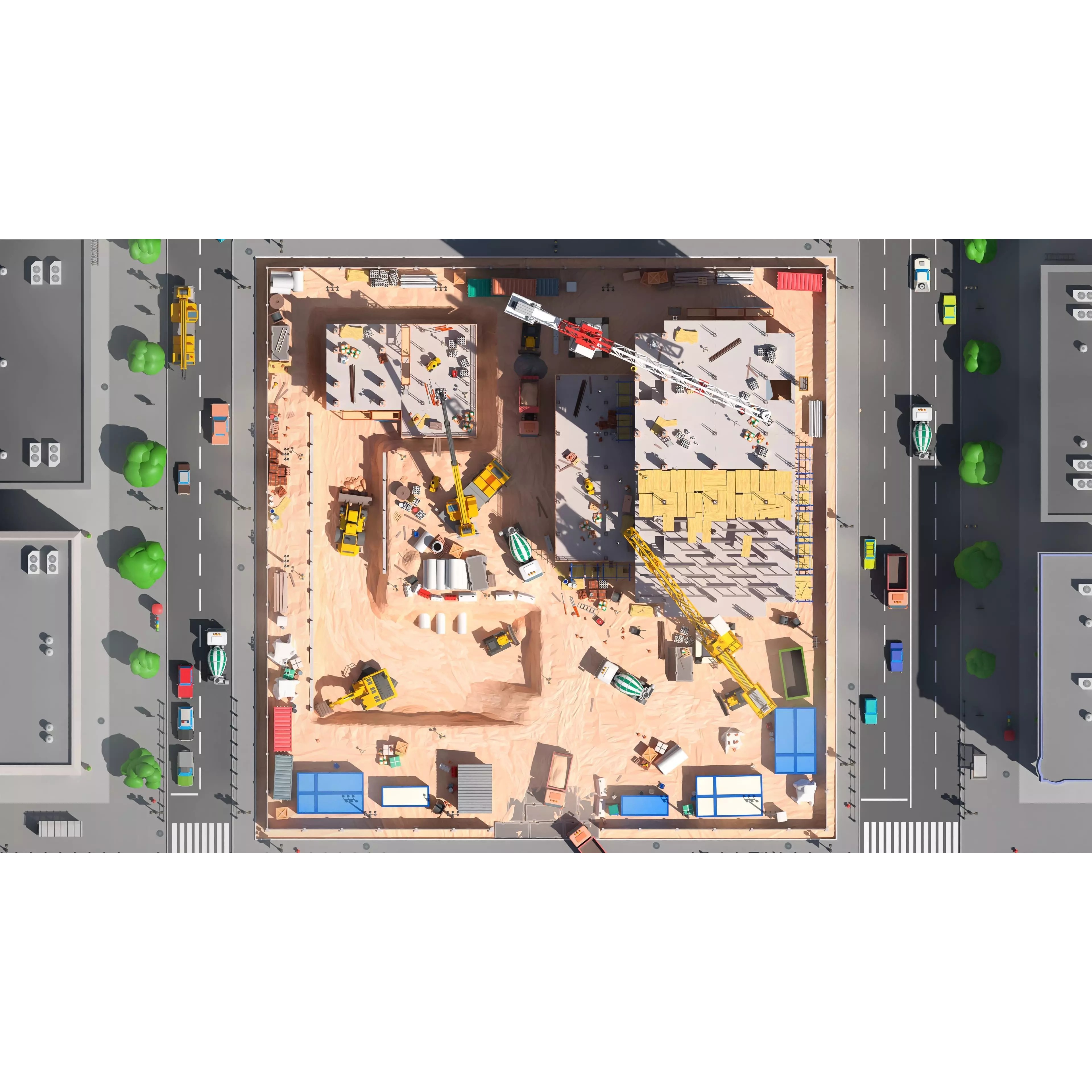 Construction Package - Low-Poly Game-Ready 3D Model - View 28