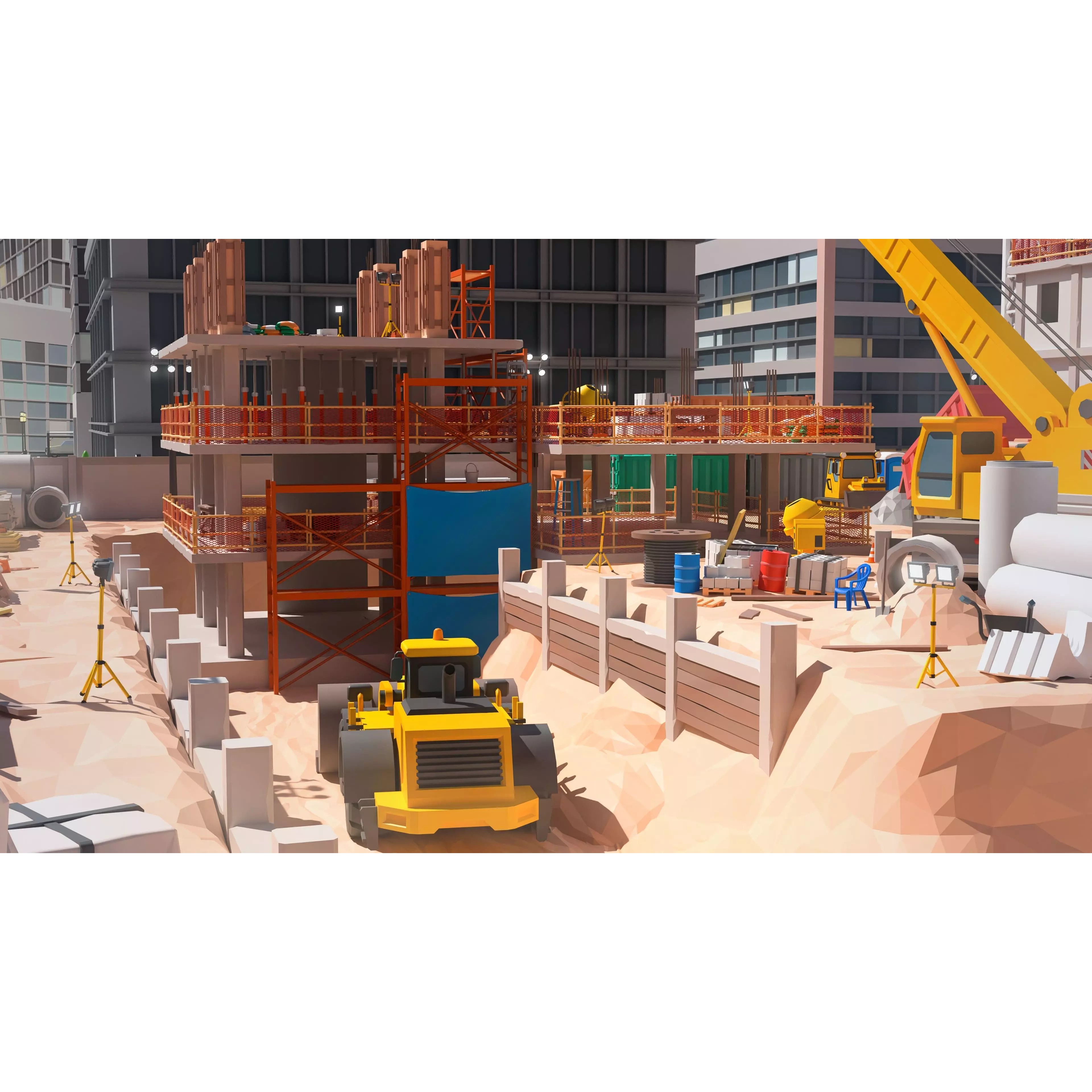 Construction Package - Low-Poly Game-Ready 3D Model - View 33