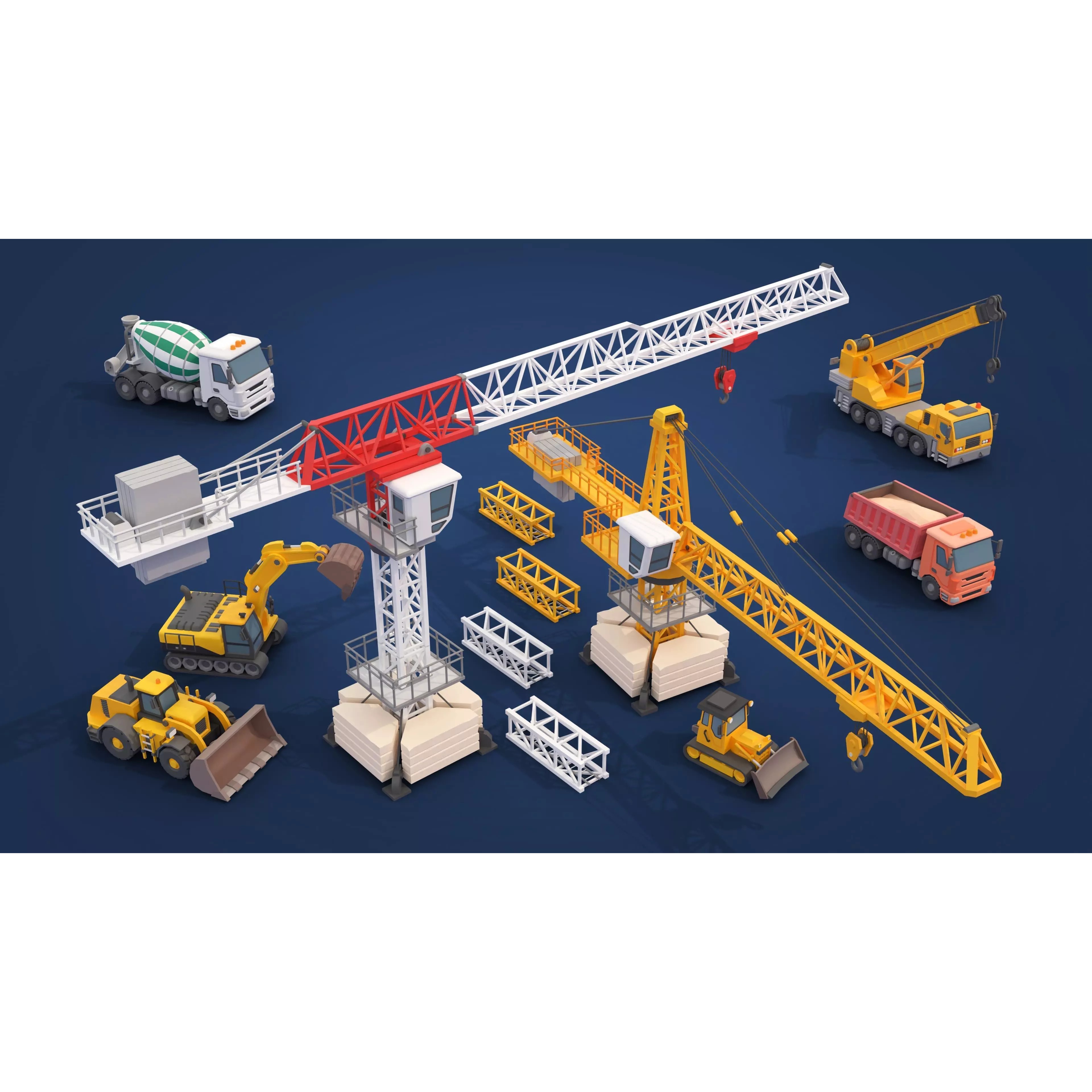 Construction Package - Low-Poly Game-Ready 3D Model - View 38