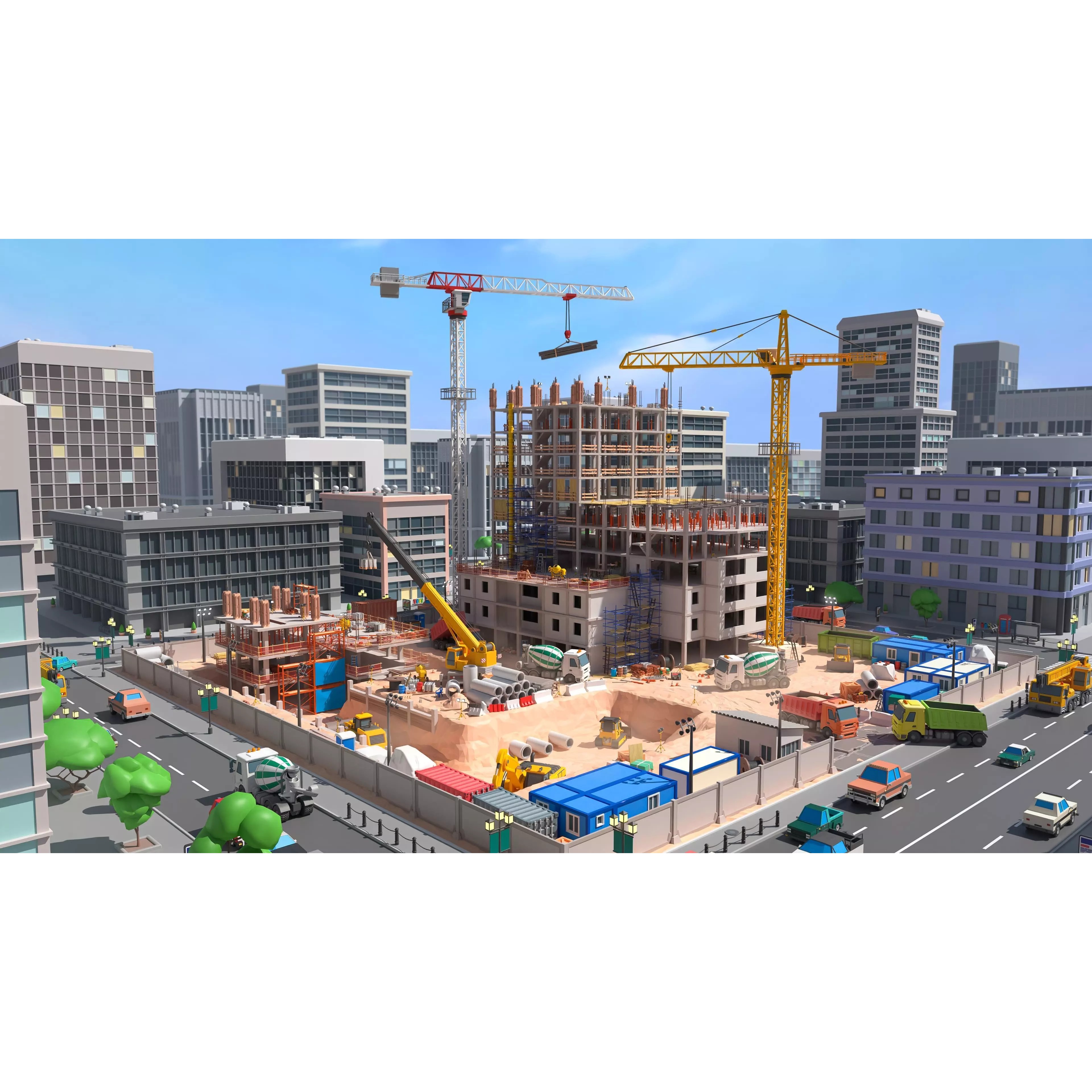 Construction Package - Low-Poly Game-Ready 3D Model - View 4