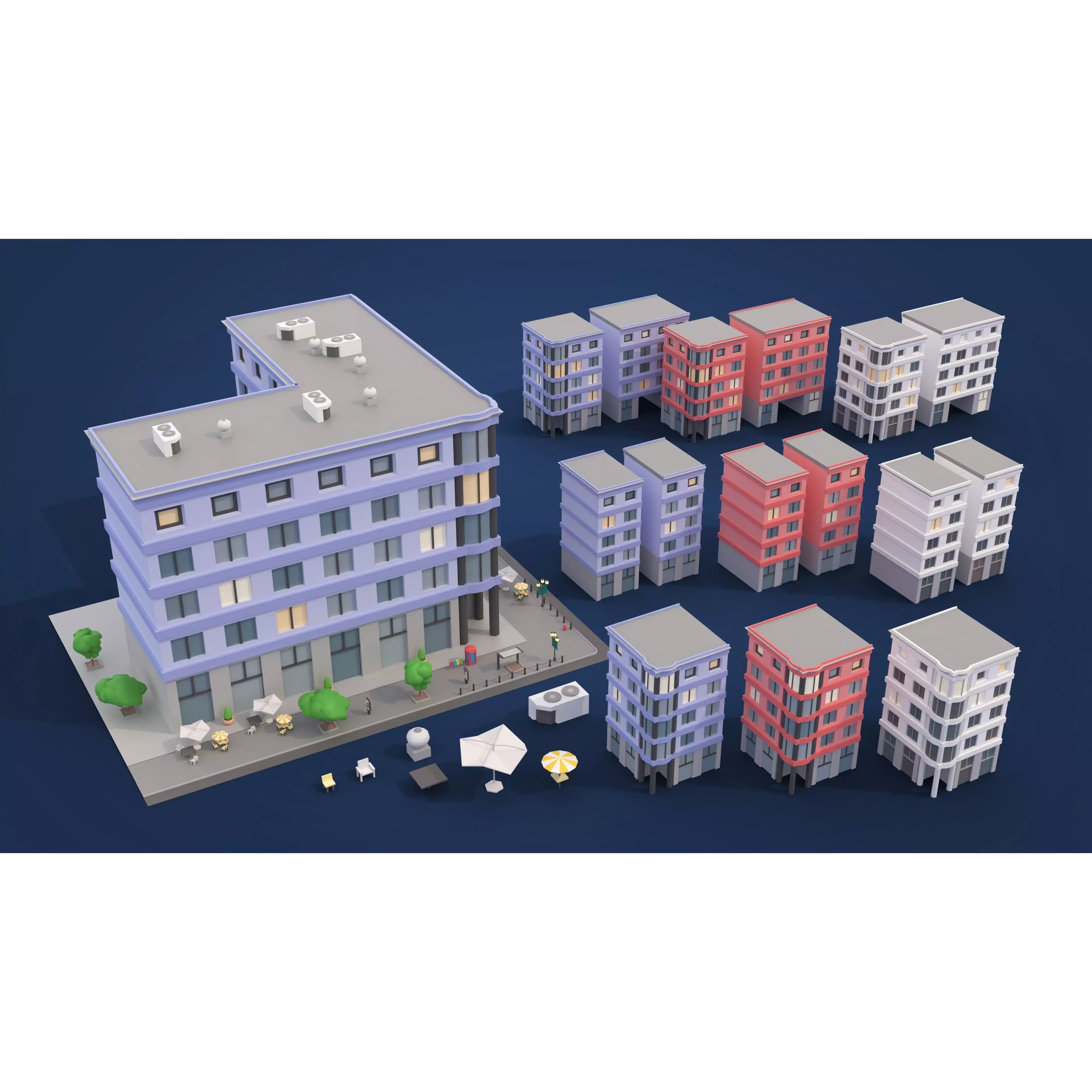 Construction Package - Low-Poly Game-Ready 3D Model - View 42