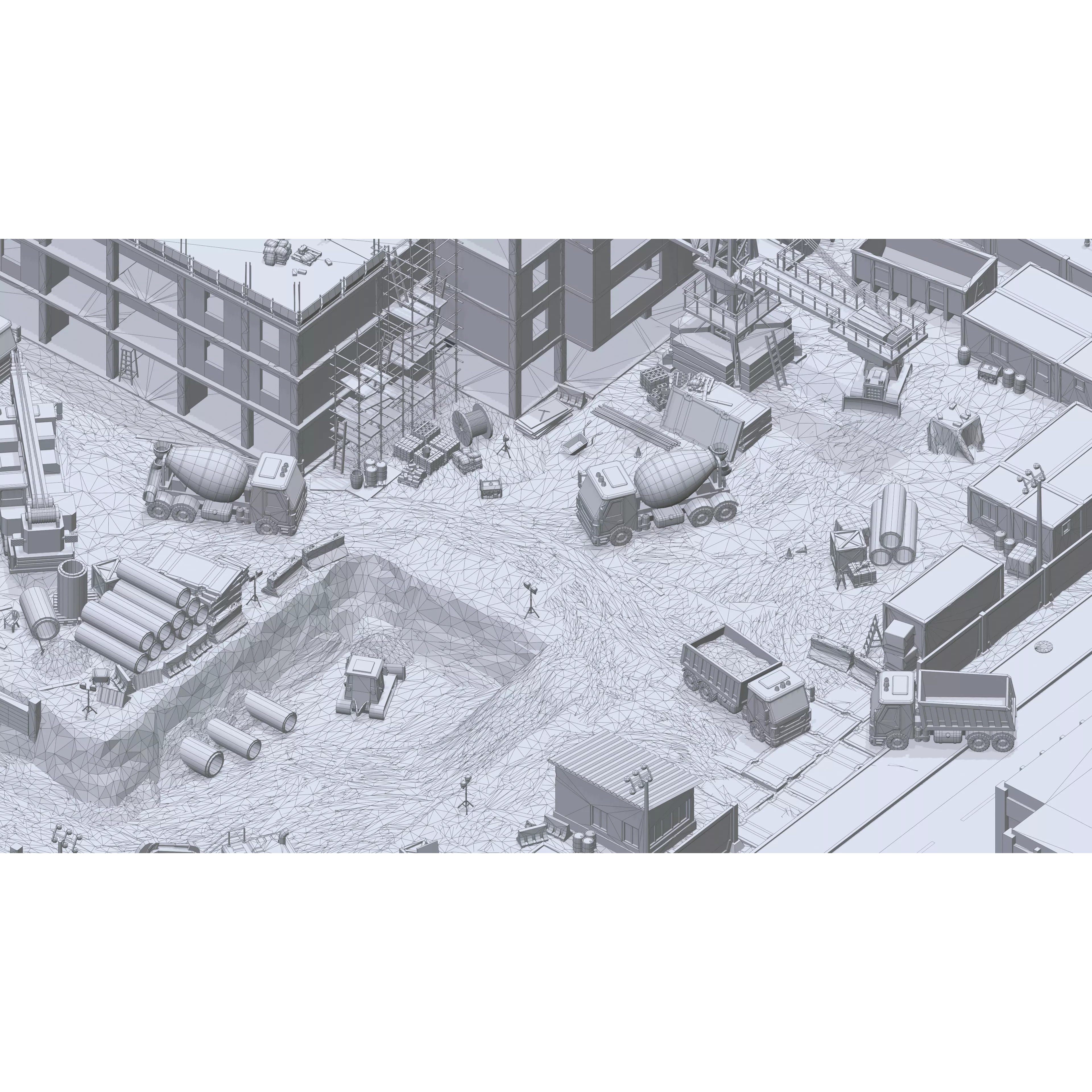 Construction Package - Low-Poly Game-Ready 3D Model - View 49