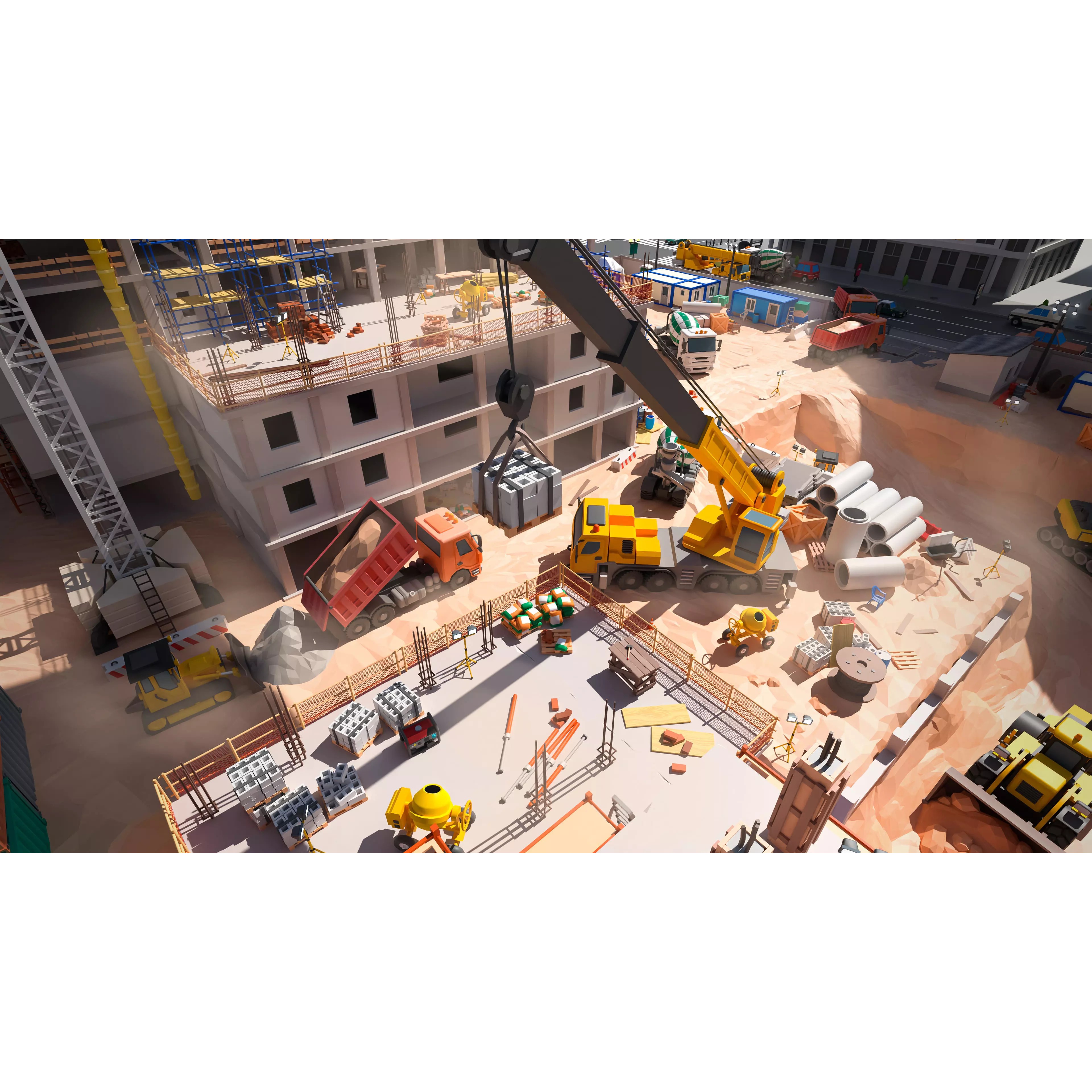 Construction Package - Low-Poly Game-Ready 3D Model - View 7