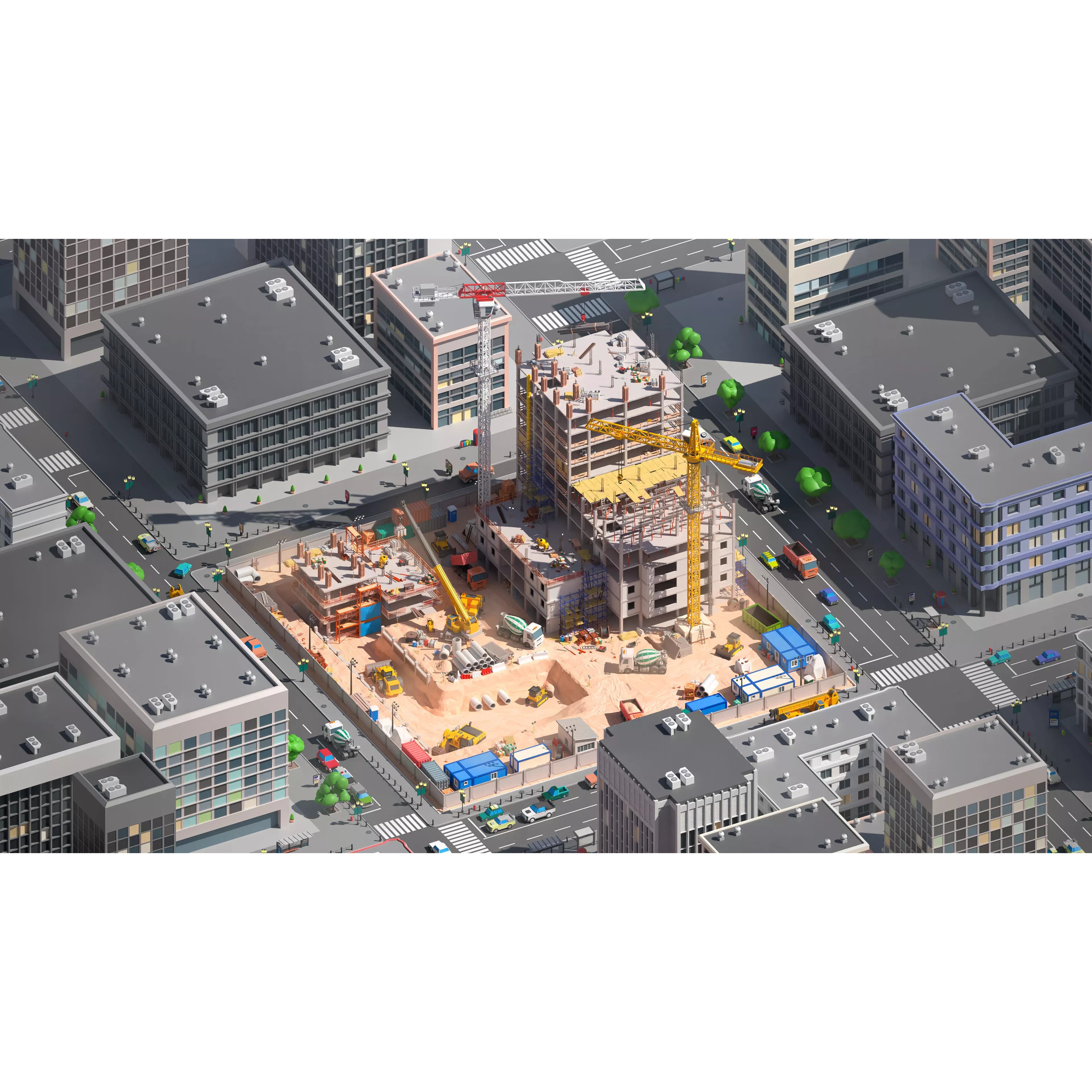 Construction Package - Low-Poly Game-Ready 3D Model - View 8