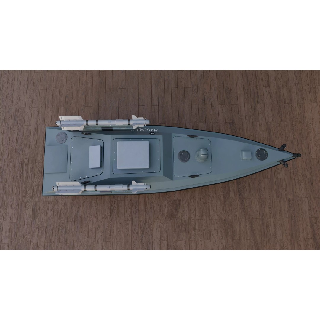 Magura V5 Naval Drone 3D Model – Low Poly Military Watercraft, FBX - View 15