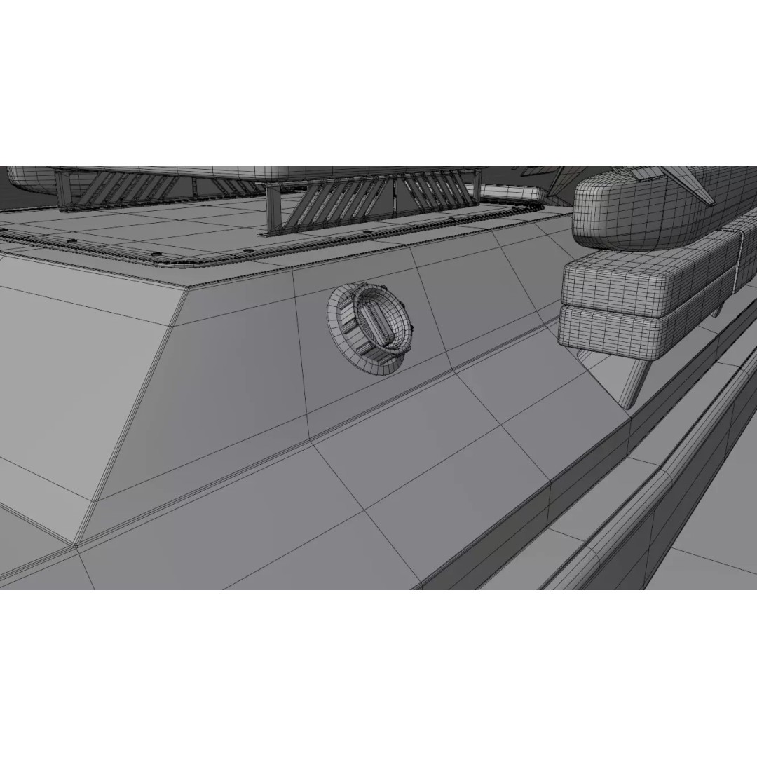 Magura V5 Naval Drone 3D Model – Low Poly Military Watercraft, FBX - View 20