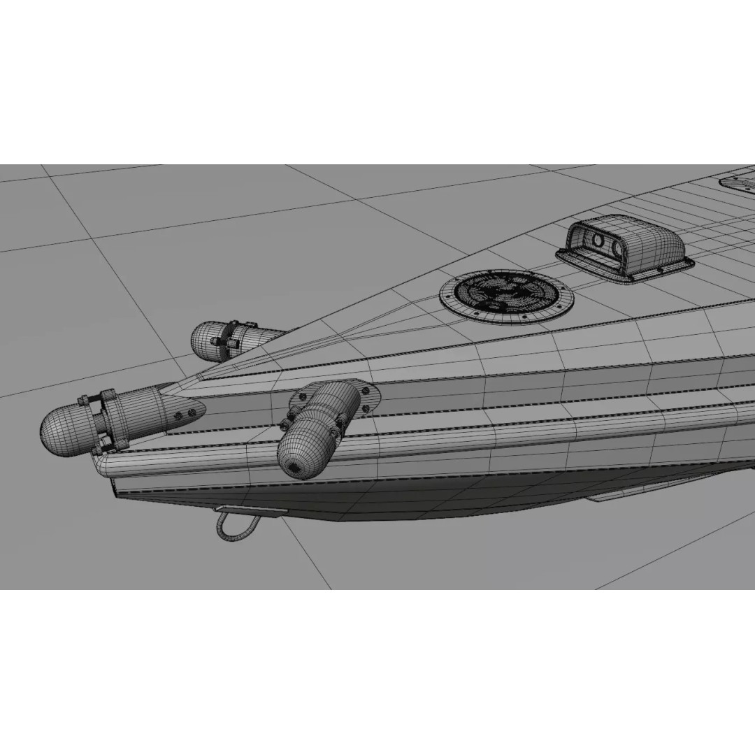 Magura V5 Naval Drone 3D Model – Low Poly Military Watercraft, FBX - View 8