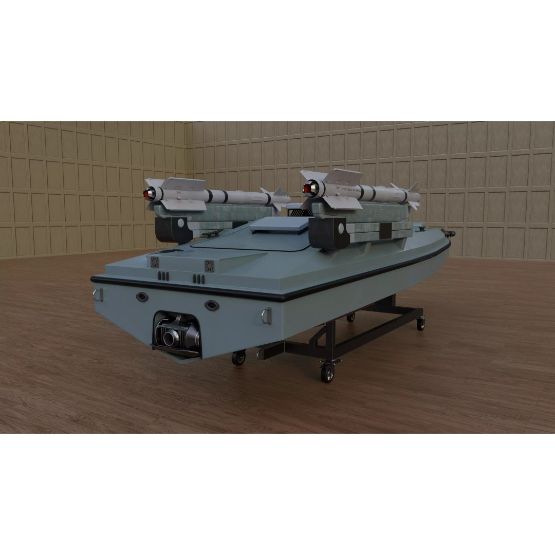 Magura V5 Naval Drone 3D Model – Low Poly Military Watercraft, FBX - View 9