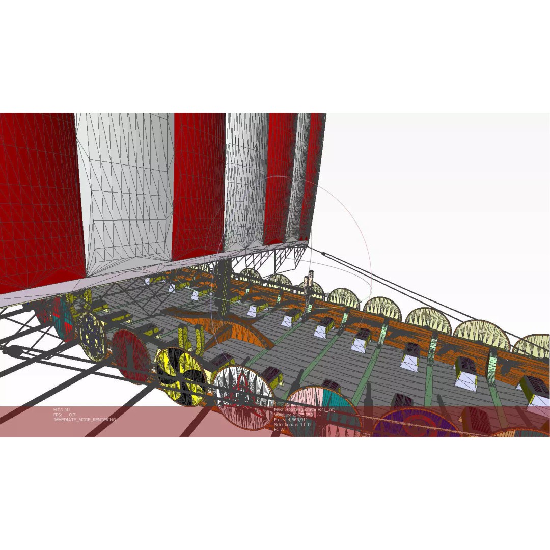 Drakkar 3D Model – Viking Warship, High Poly, OBJ, FBX Formats