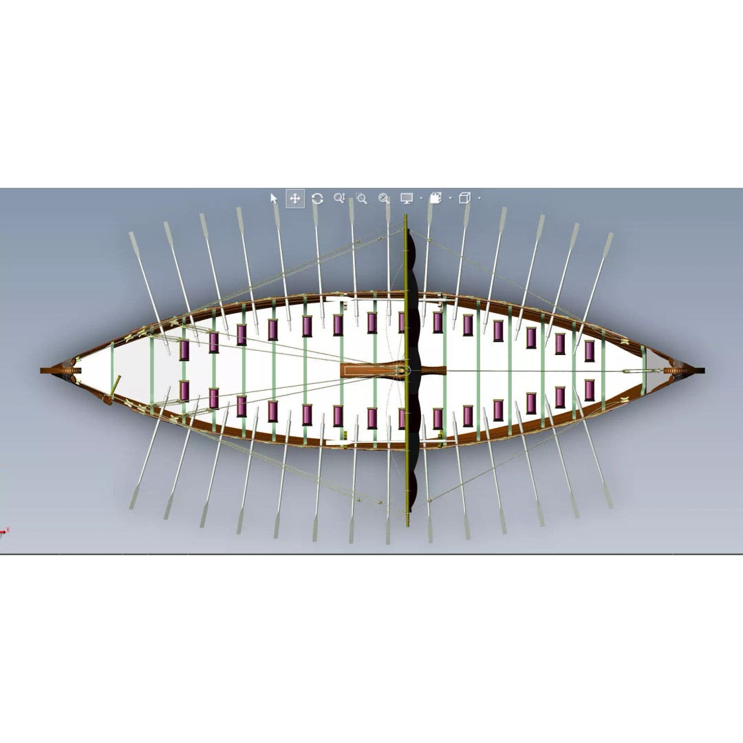 Drakkar 3D Model – Viking Warship, High Poly, OBJ, FBX Formats - View 18