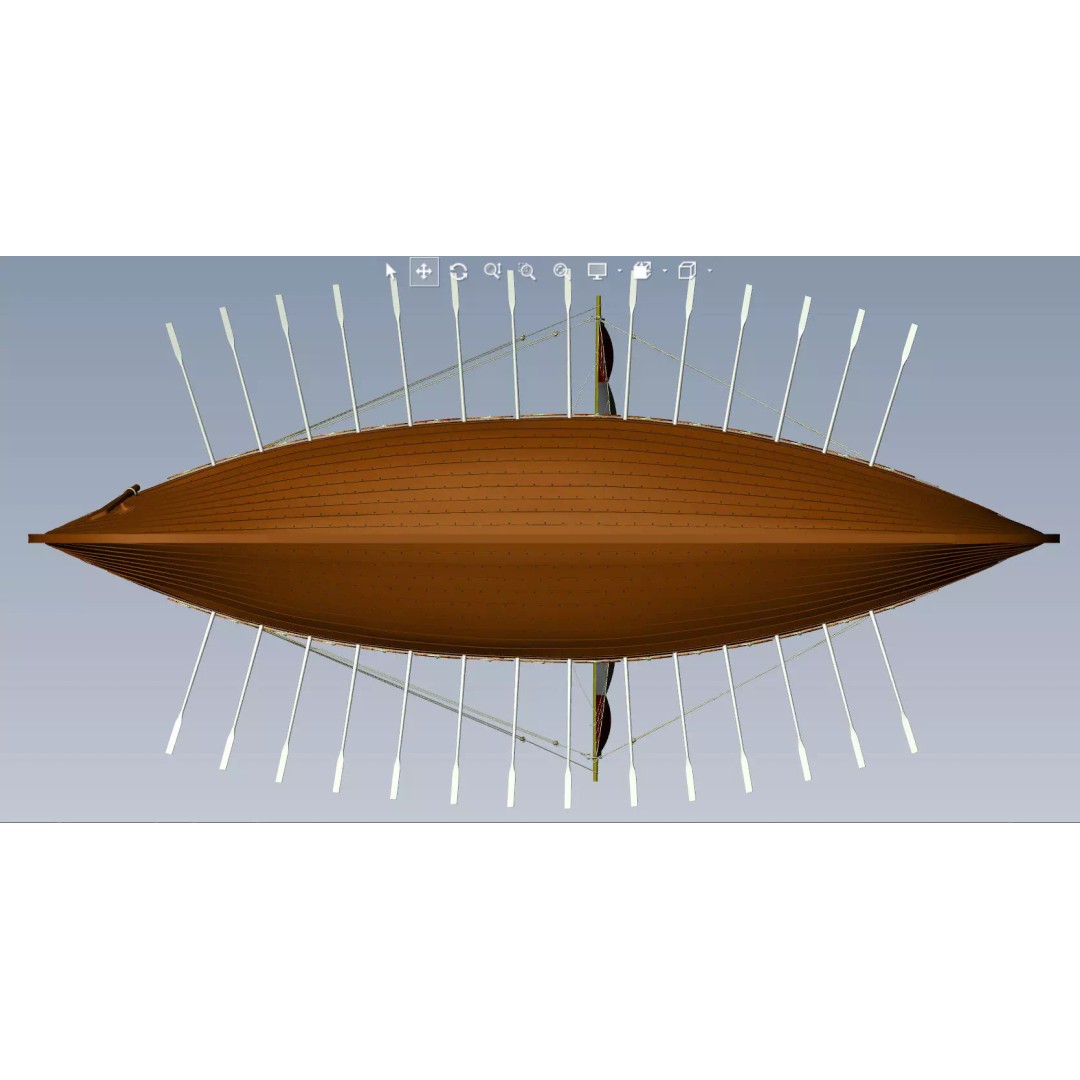 Drakkar 3D Model – Viking Warship, High Poly, OBJ, FBX Formats - View 19