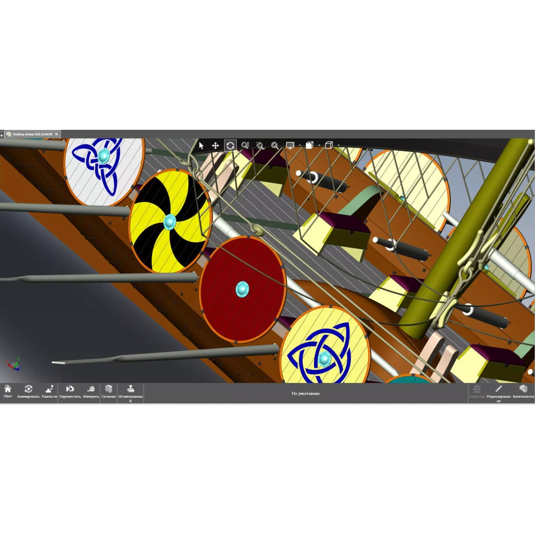 Drakkar 3D Model – Viking Warship, High Poly, OBJ, FBX Formats - View 21