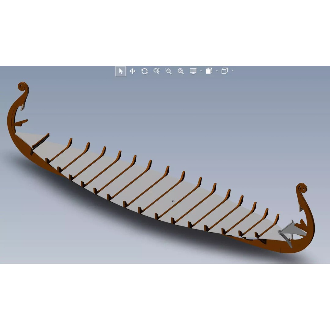 Drakkar 3D Model – Viking Warship, High Poly, OBJ, FBX Formats - View 27