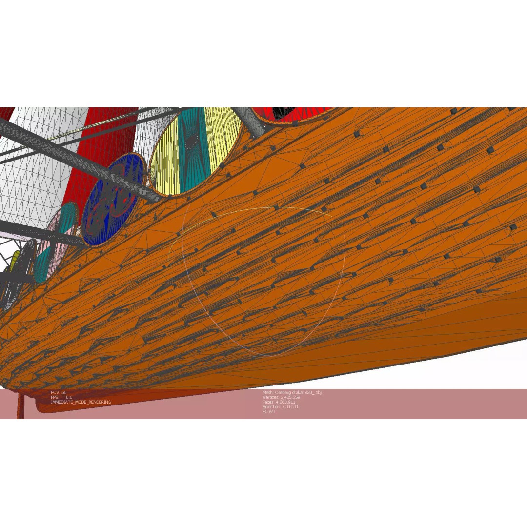 Drakkar 3D Model – Viking Warship, High Poly, OBJ, FBX Formats - View 33