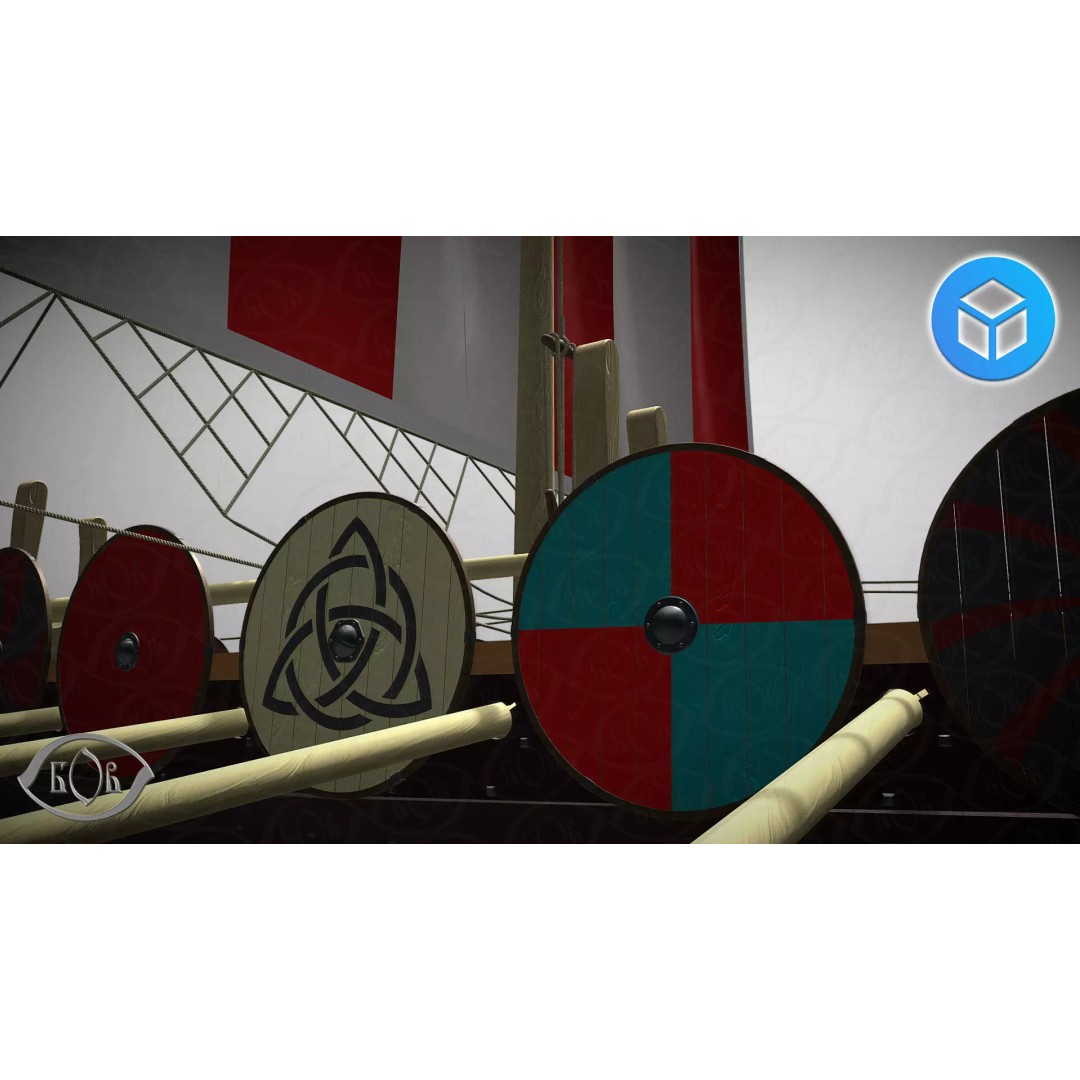 Drakkar 3D Model – Viking Warship, High Poly, OBJ, FBX Formats - View 7