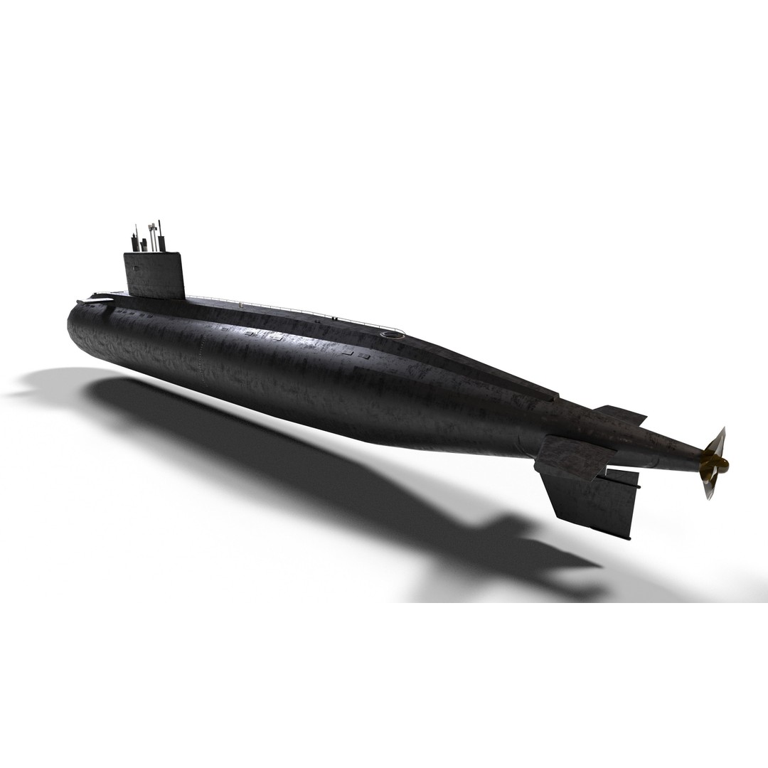 Kilo Class Submarine 3D Model – Low Poly Game Asset, FBX, PBR - View 24