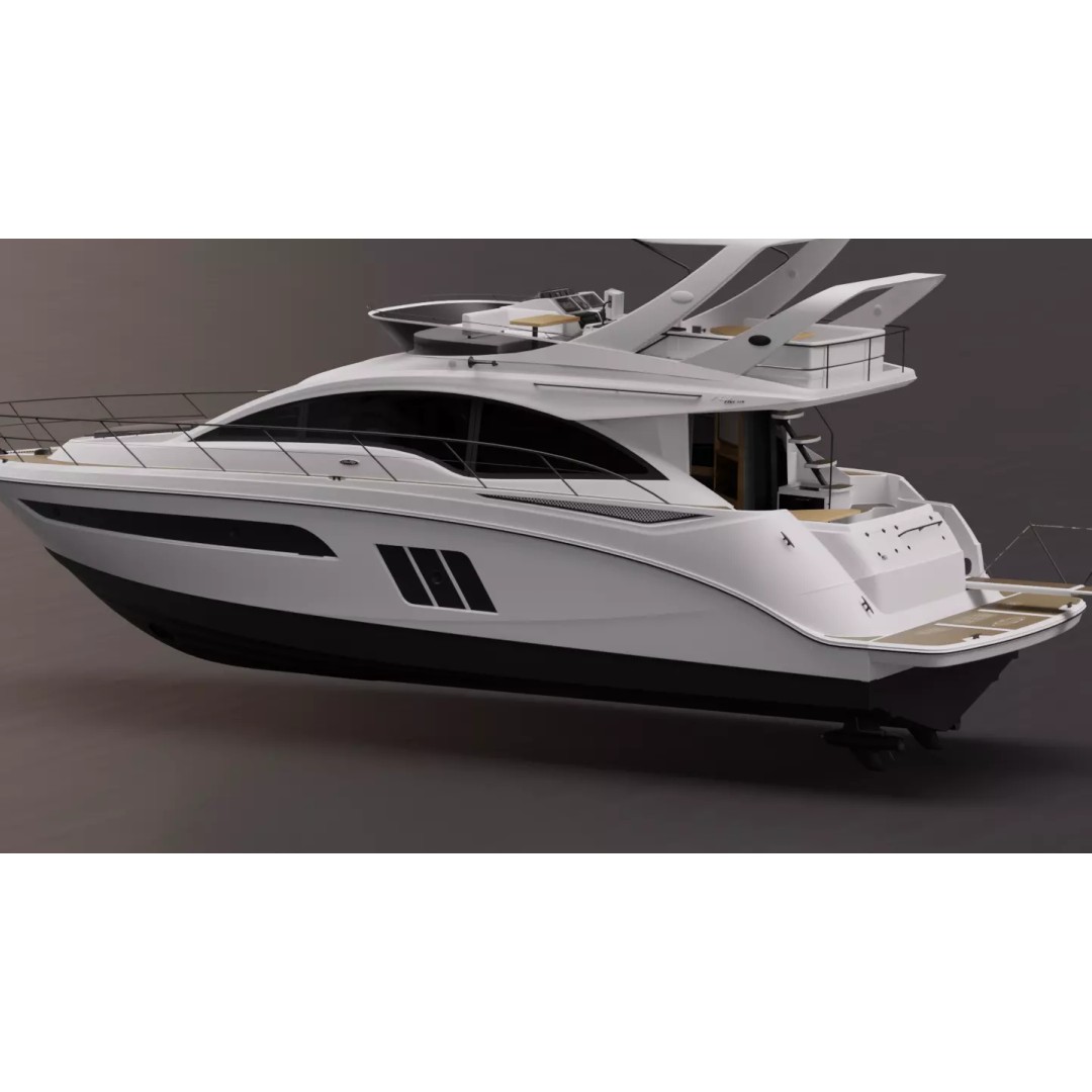 Boat 3D Model – High-Fidelity Watercraft Asset, Game-Ready FBX