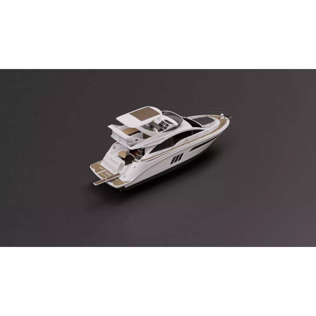 Boat 3D Model – High-Fidelity Watercraft Asset, Game-Ready FBX - View 17