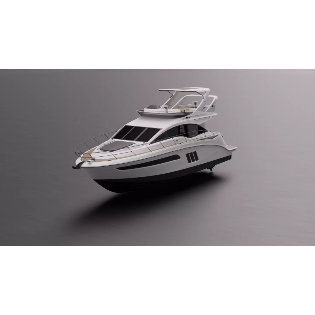 Boat 3D Model – High-Fidelity Watercraft Asset, Game-Ready FBX - View 2