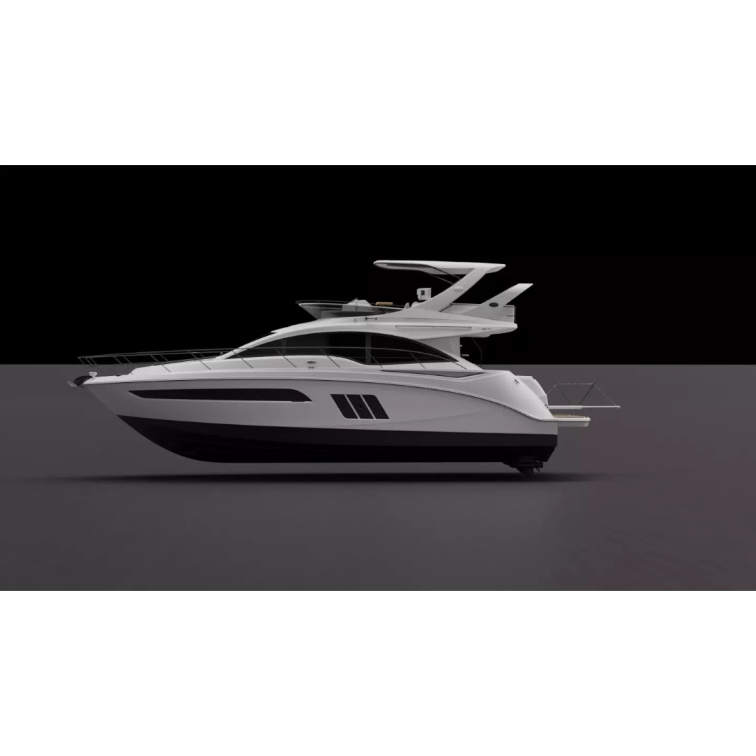 Boat 3D Model – High-Fidelity Watercraft Asset, Game-Ready FBX - View 7