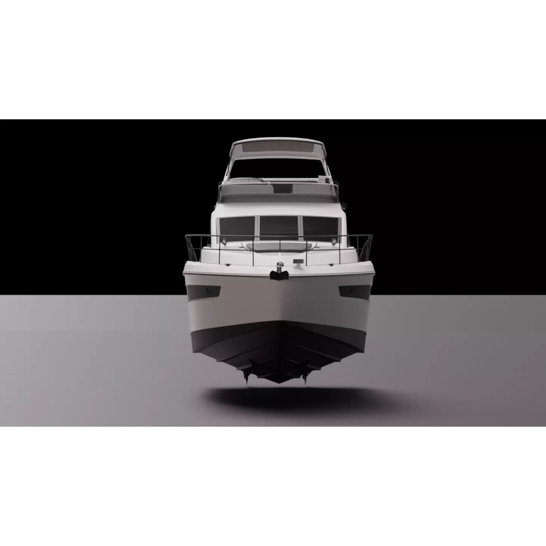 Boat 3D Model – High-Fidelity Watercraft Asset, Game-Ready FBX - View 8