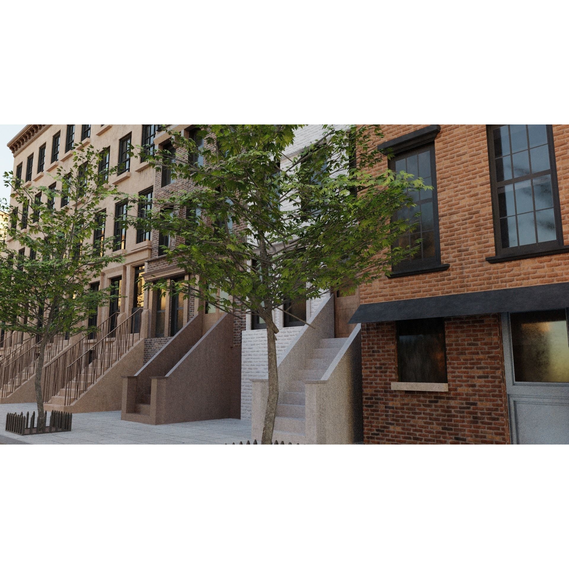 New York Block - Realistic Urban 3D Model - View 8