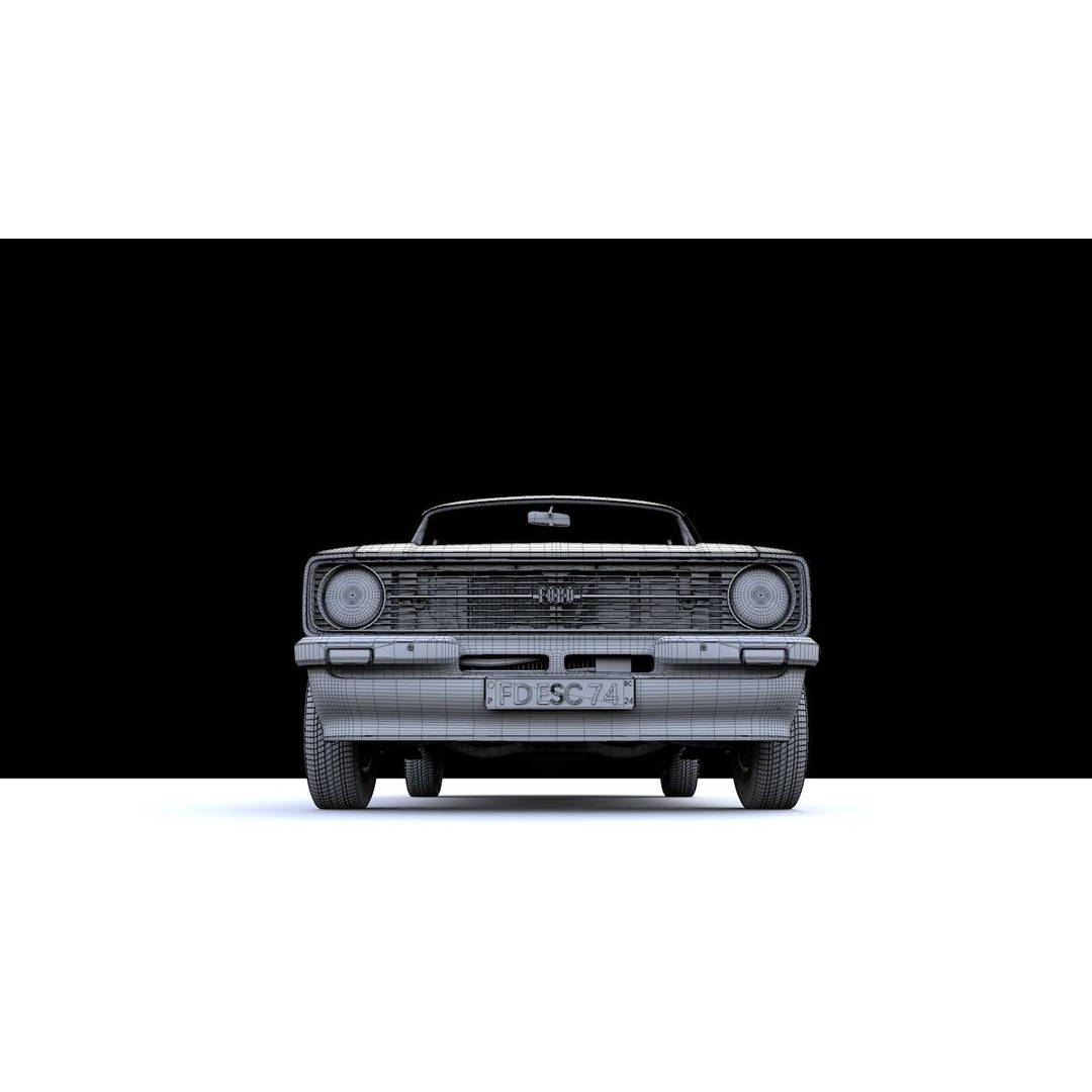 Escort Mk2 Station Wagon 1974 3D Model – High Poly Game Asset, FBX, OBJ
