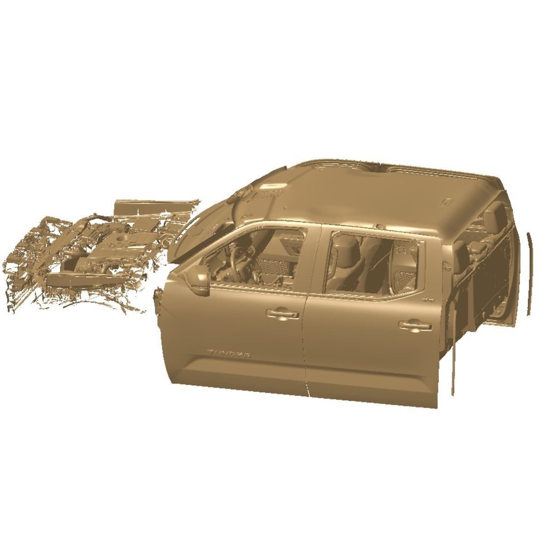 Toyota Tundra SR5 Crewmax 5.5 2022 3D Model – High Detail Scan, STL Format - View 14