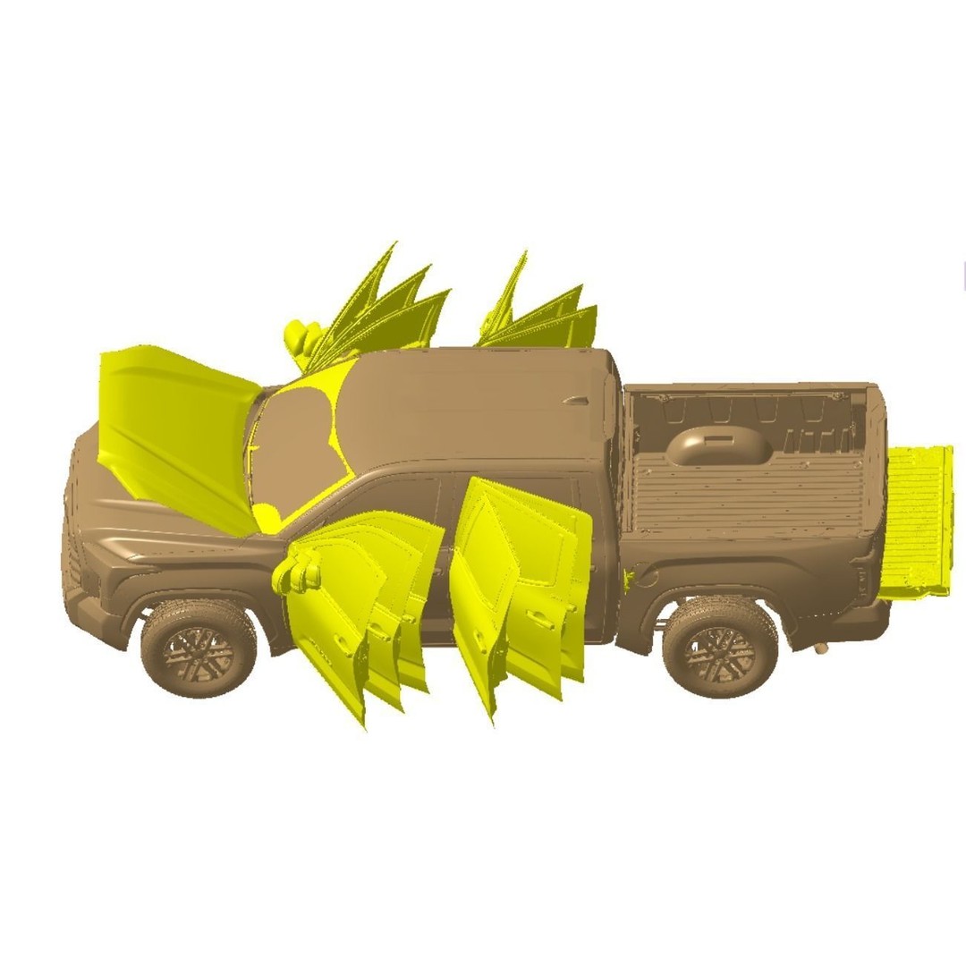 Toyota Tundra SR5 Crewmax 5.5 2022 3D Model – High Detail Scan, STL Format - View 3