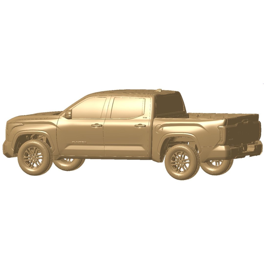 Toyota Tundra SR5 Crewmax 5.5 2022 3D Model – High Detail Scan, STL Format - View 9