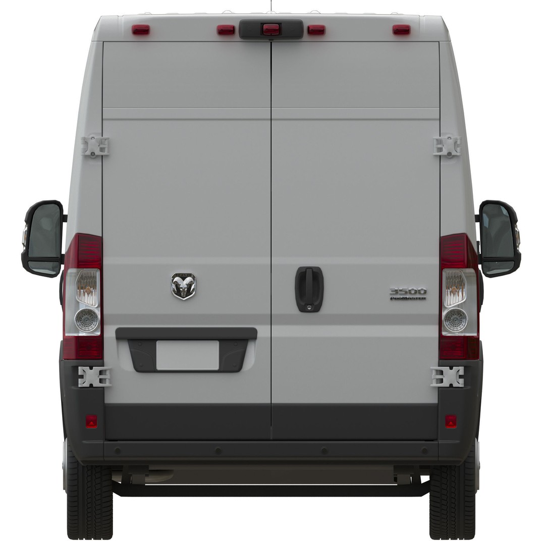 2024 Ram ProMaster L4H2 3D Model – High Poly Cargo Van, FBX, OBJ - View 10