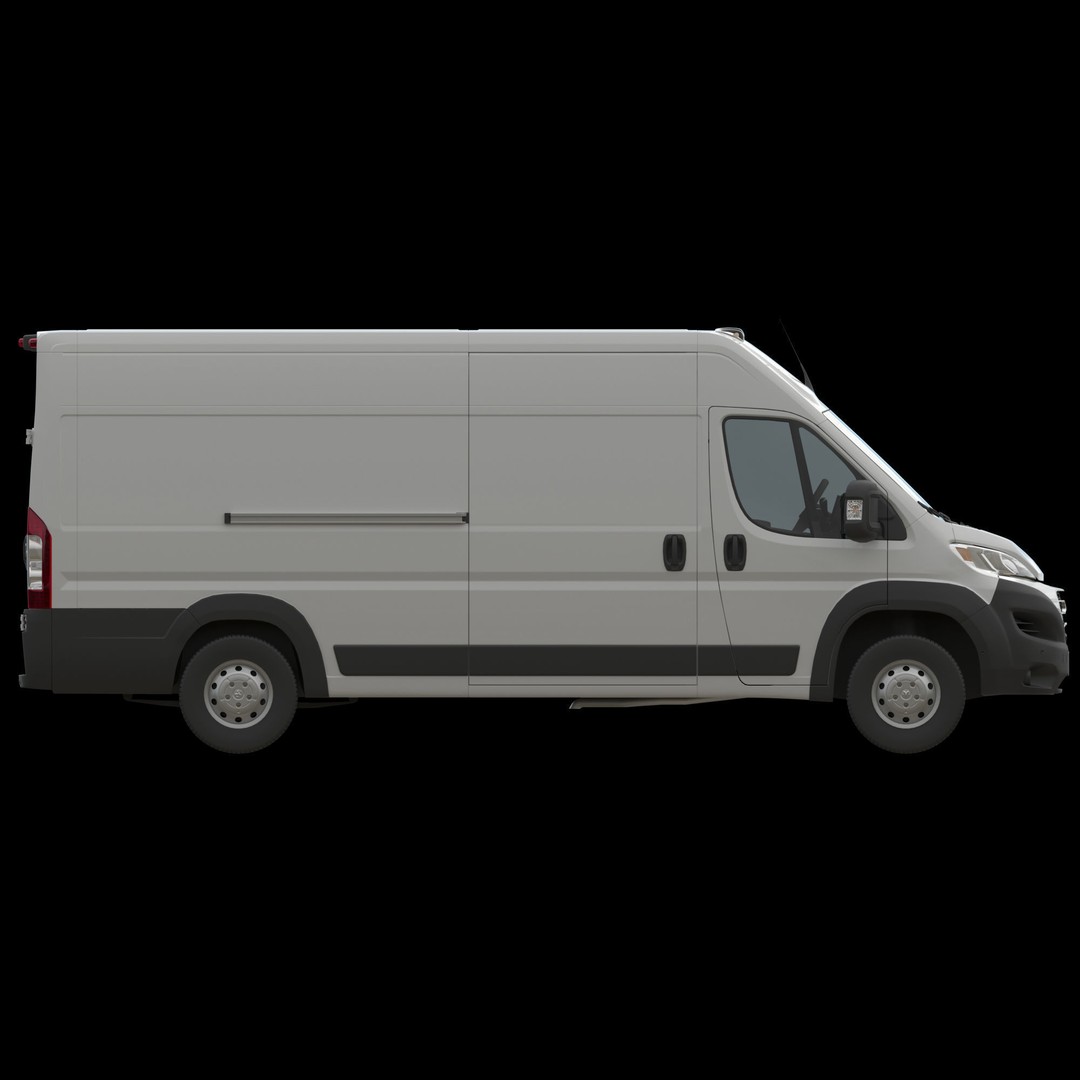 2024 Ram ProMaster L4H2 3D Model – High Poly Cargo Van, FBX, OBJ - View 11