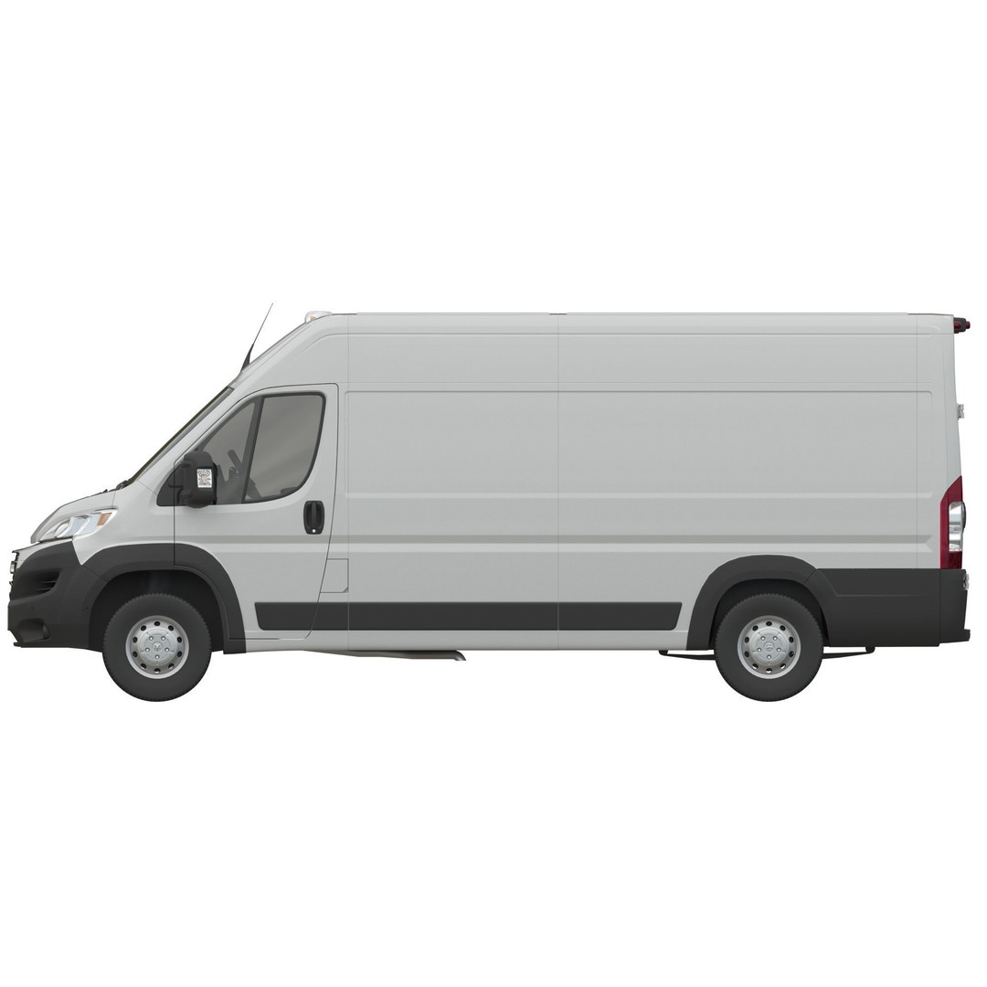 2024 Ram ProMaster L4H2 3D Model – High Poly Cargo Van, FBX, OBJ - View 12