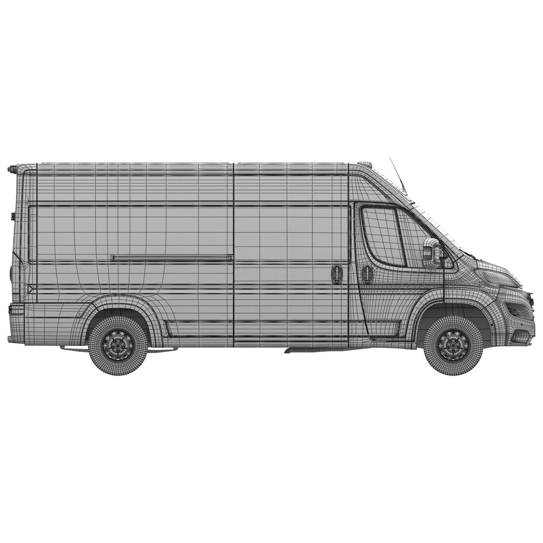 2024 Ram ProMaster L4H2 3D Model – High Poly Cargo Van, FBX, OBJ - View 20