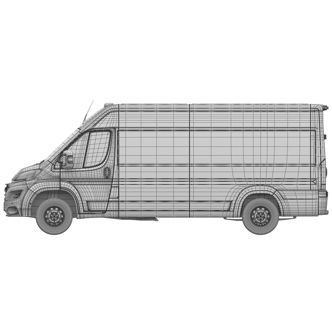2024 Ram ProMaster L4H2 3D Model – High Poly Cargo Van, FBX, OBJ - View 21