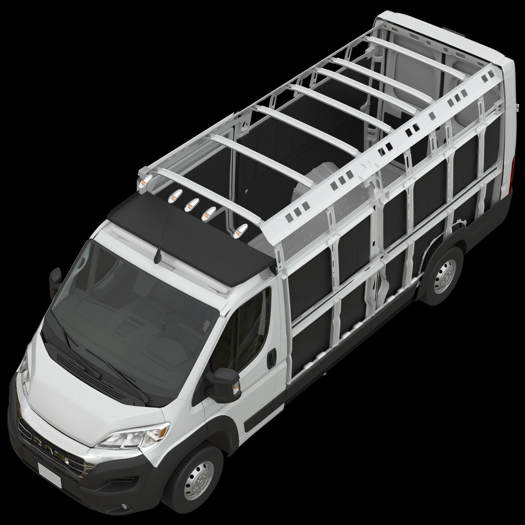 2024 Ram ProMaster L4H2 3D Model – High Poly Cargo Van, FBX, OBJ - View 23