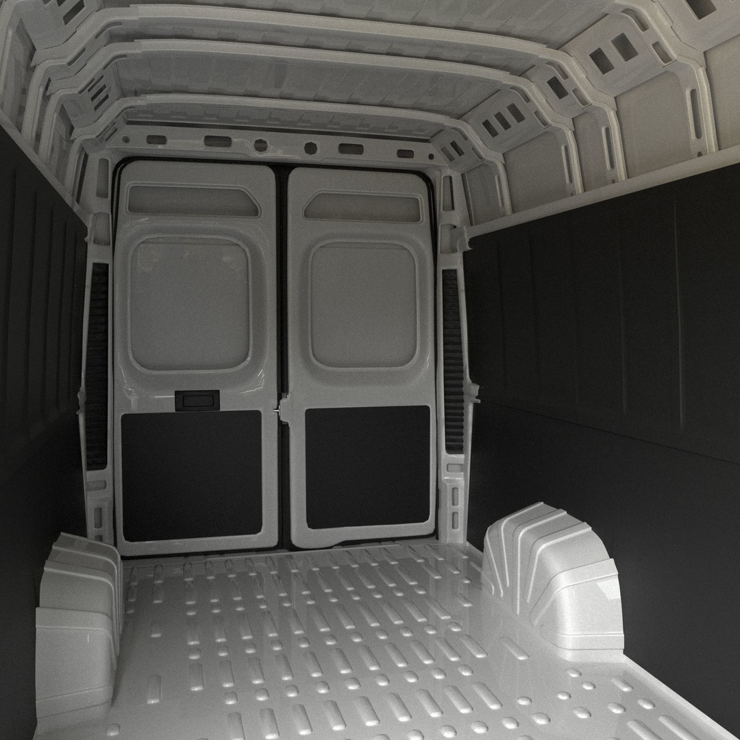 2024 Ram ProMaster L4H2 3D Model – High Poly Cargo Van, FBX, OBJ - View 25