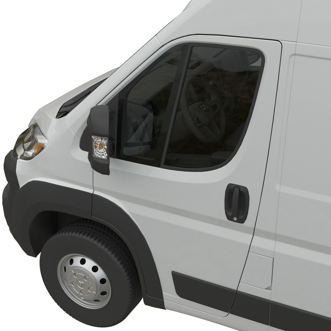 2024 Ram ProMaster L4H2 3D Model – High Poly Cargo Van, FBX, OBJ - View 8