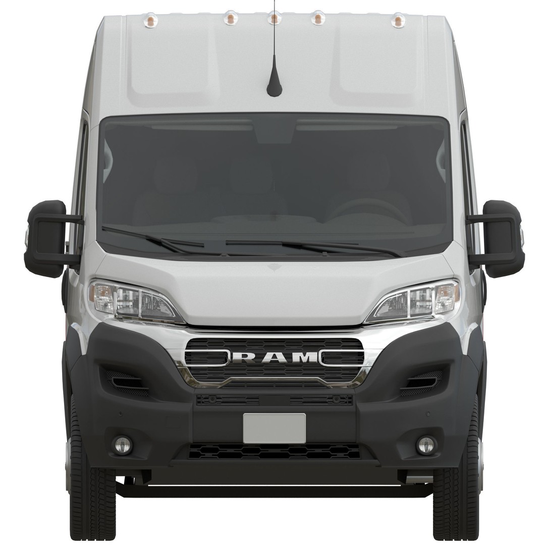2024 Ram ProMaster L4H2 3D Model – High Poly Cargo Van, FBX, OBJ - View 9