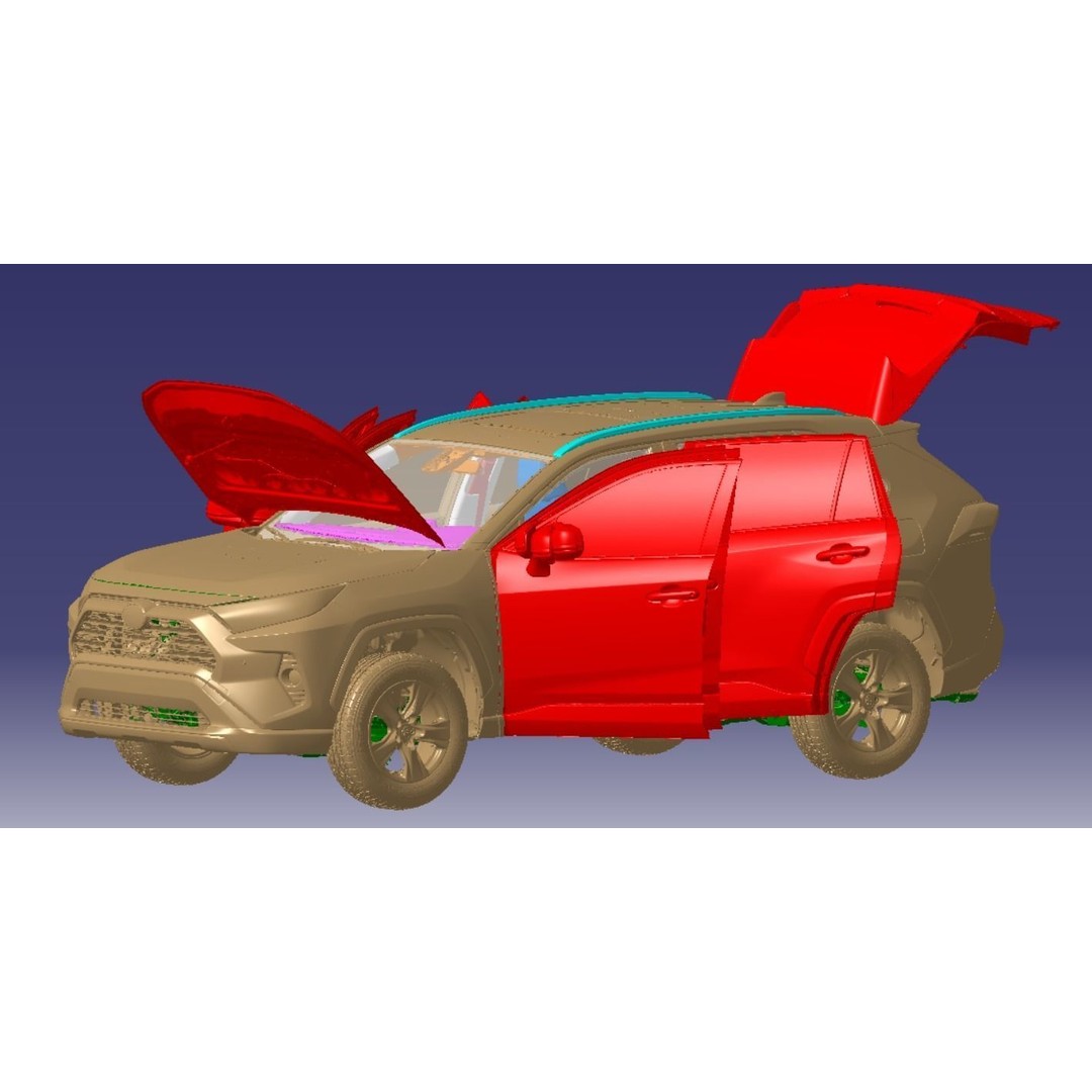 Toyota RAV4 XLE AWD 2020 3D Model – Highly Detailed Vehicle Scan, STL - View 11