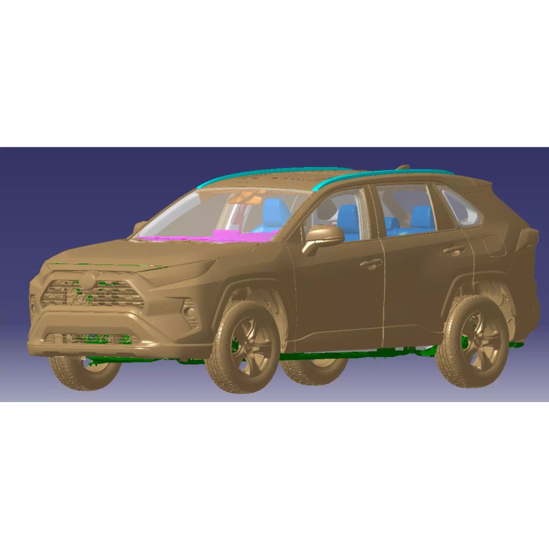 Toyota RAV4 XLE AWD 2020 3D Model – Highly Detailed Vehicle Scan, STL - View 2