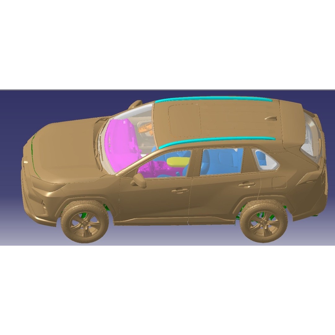 Toyota RAV4 XLE AWD 2020 3D Model – Highly Detailed Vehicle Scan, STL - View 3