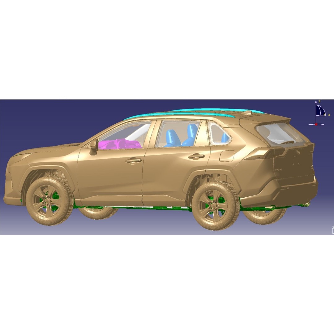 Toyota RAV4 XLE AWD 2020 3D Model – Highly Detailed Vehicle Scan, STL - View 4