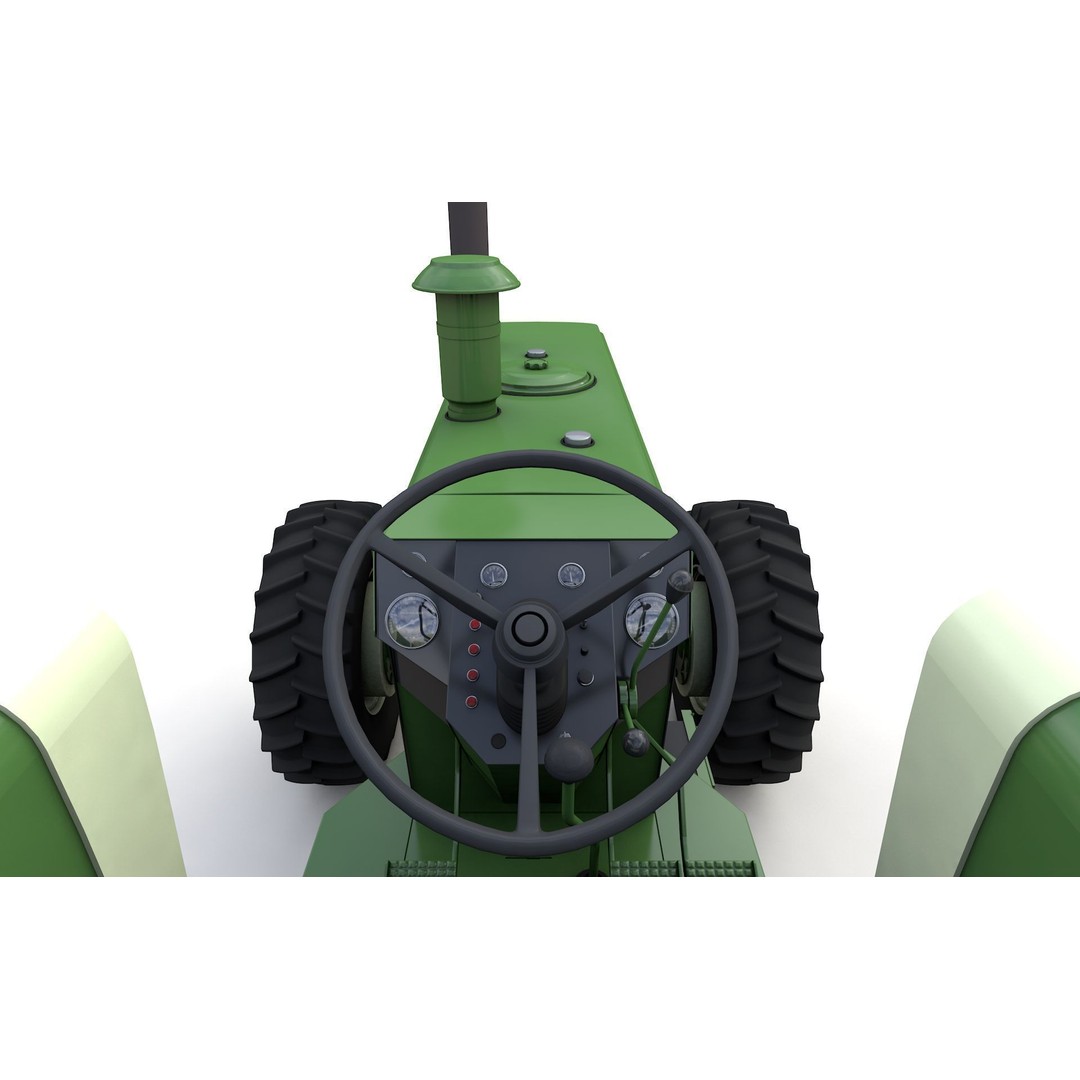 Oliver 2255 4WD Tractor 3D Model – High Detail PBR Asset, FBX, OBJ - View 10